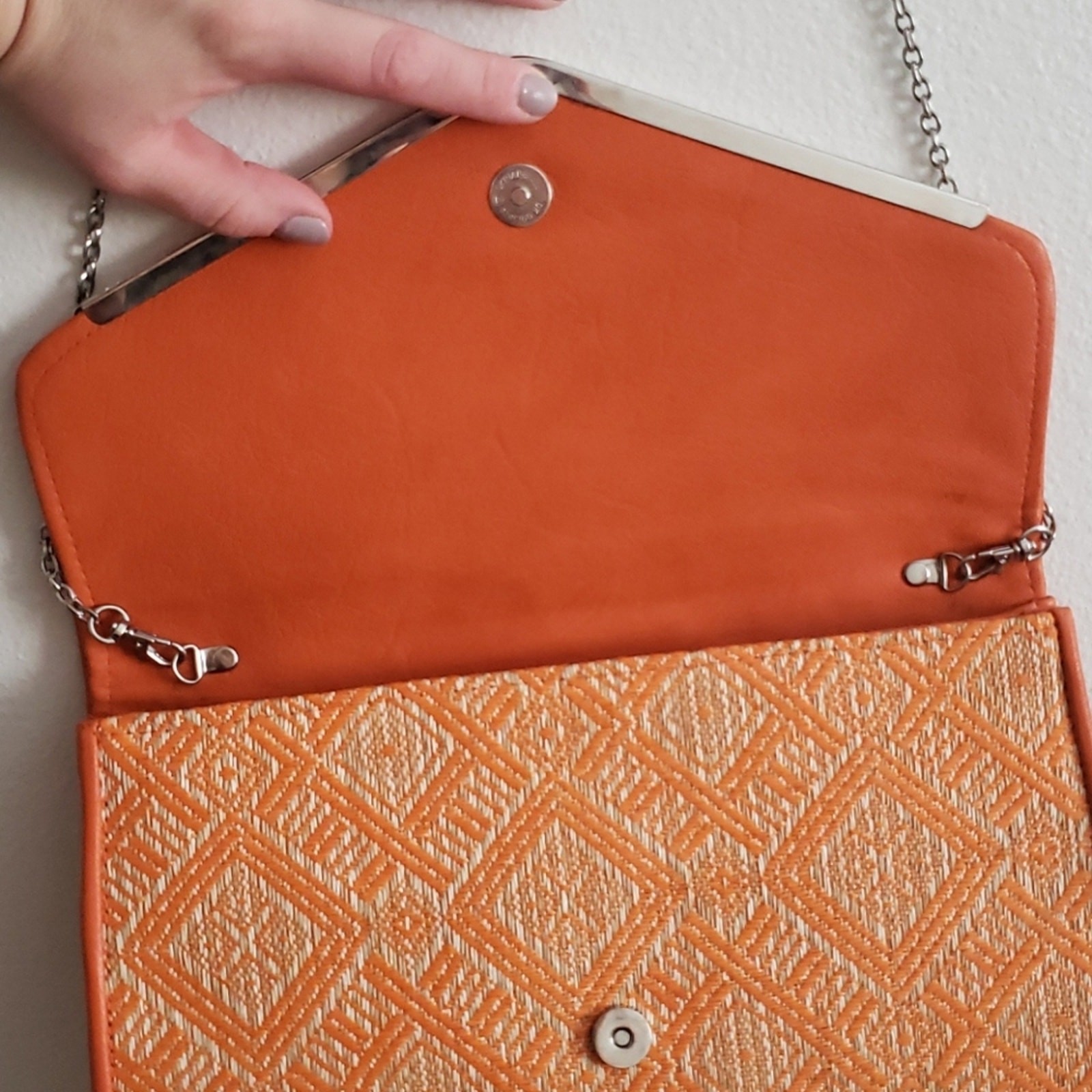 Kelly & Katie Fall Straw Flap Clutch