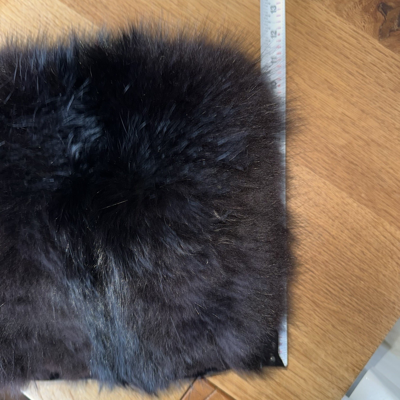 Vintage Mink Fur Muff w/ Hidden Clasp Purse Wrist Strap Brown Black GUC Luxury