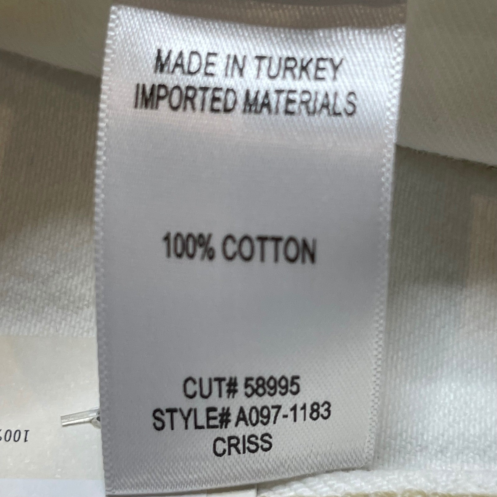 NEW AGOLDE Criss Cross Upsized Jean Paste White Wide Leg A097-1183 Size W34xL30