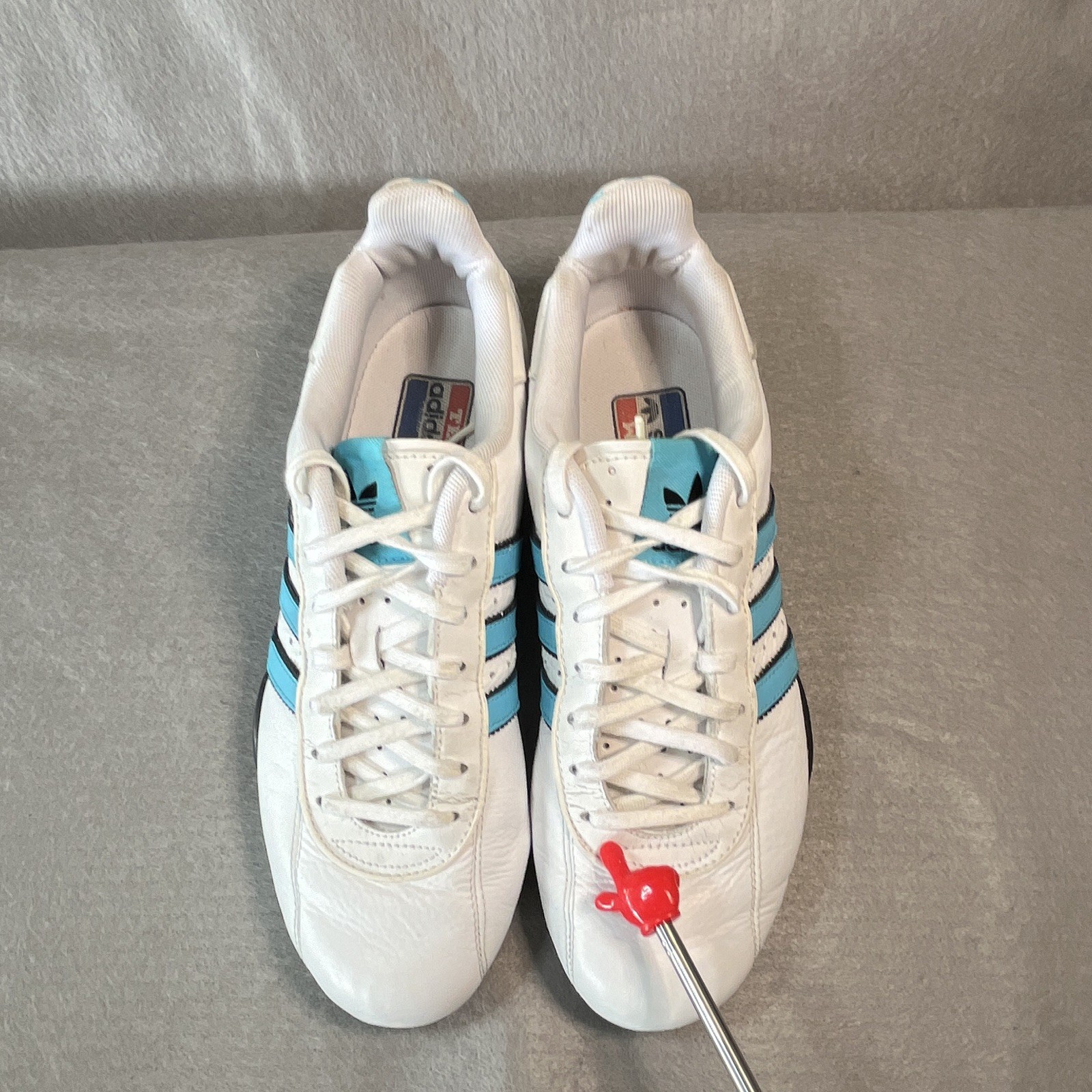 2006 adidas Goodyear Adiracer Lo Men’s Athletic Sneakers White Blue Black