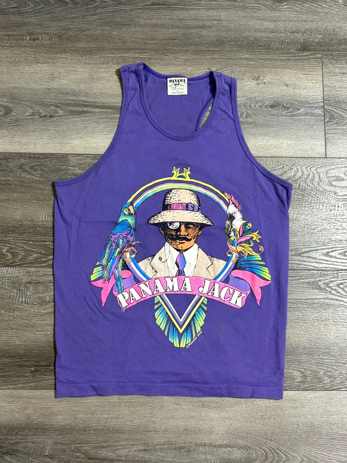 Vintage 90s Panama Jack Surfer Purple Tank Top Retro Y2K Skater – Men’s Large