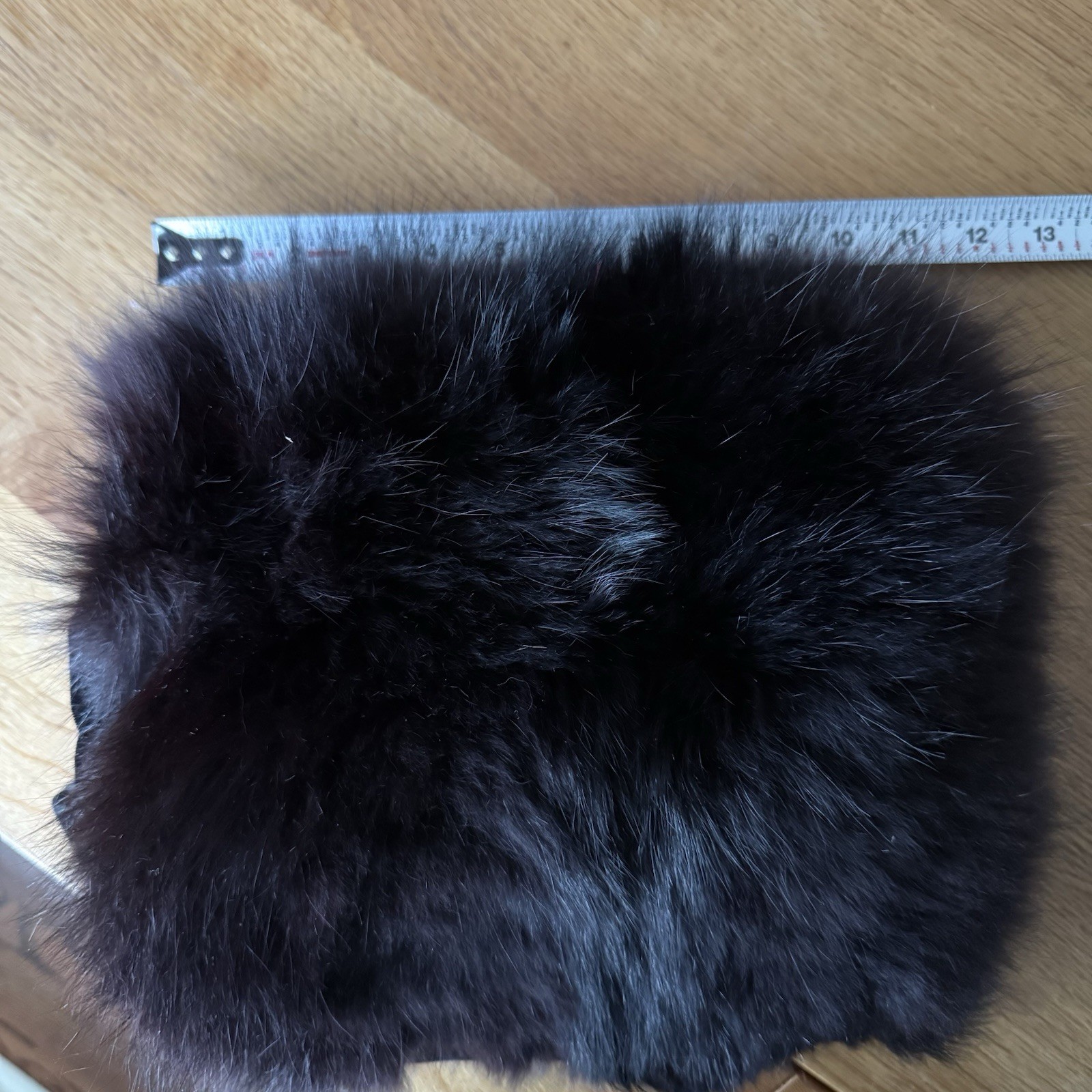 Vintage Mink Fur Muff w/ Hidden Clasp Purse Wrist Strap Brown Black GUC Luxury