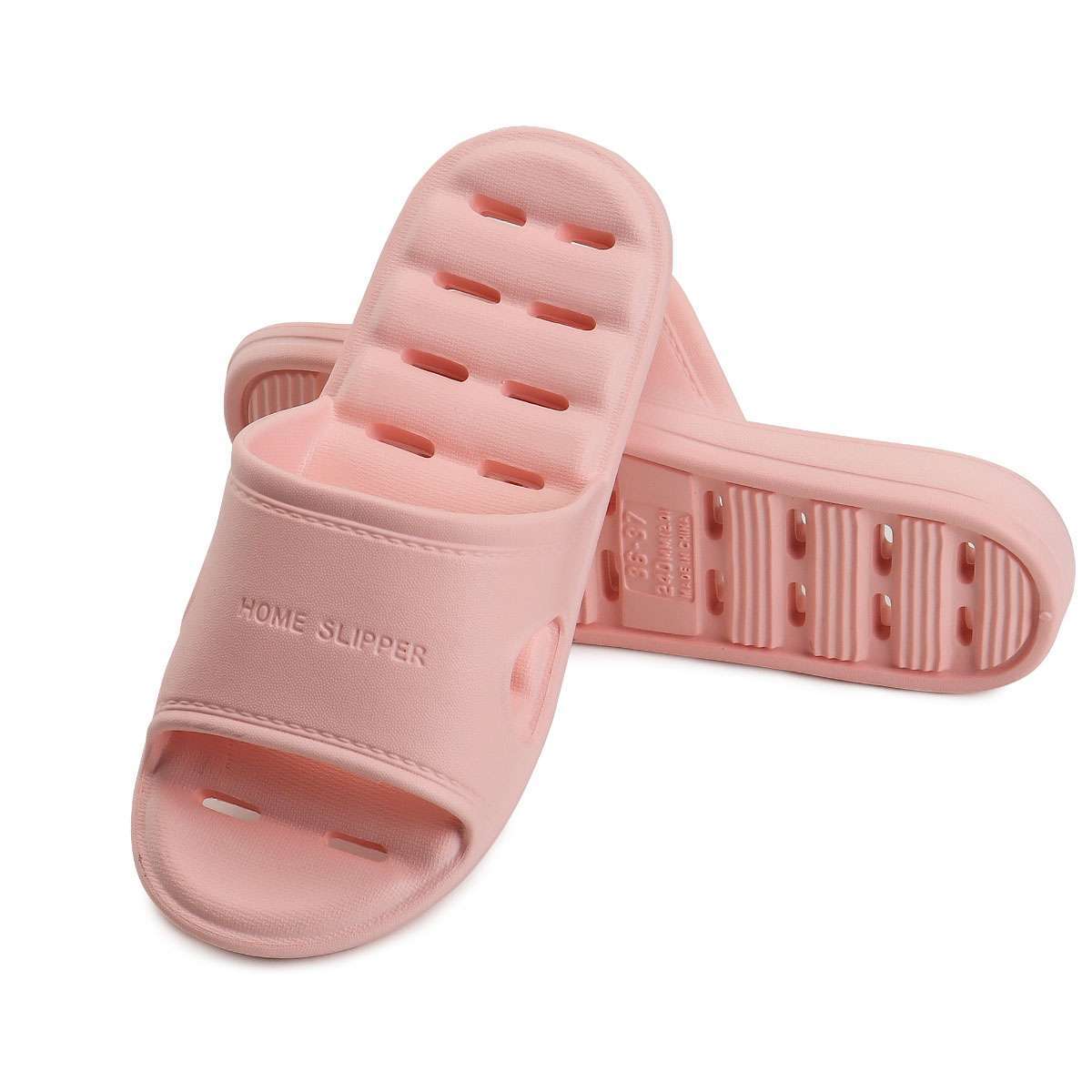 Unisex Anti-slip Soft Light Shower Slippers Bathroom Hollow Flat Sandals Shoes