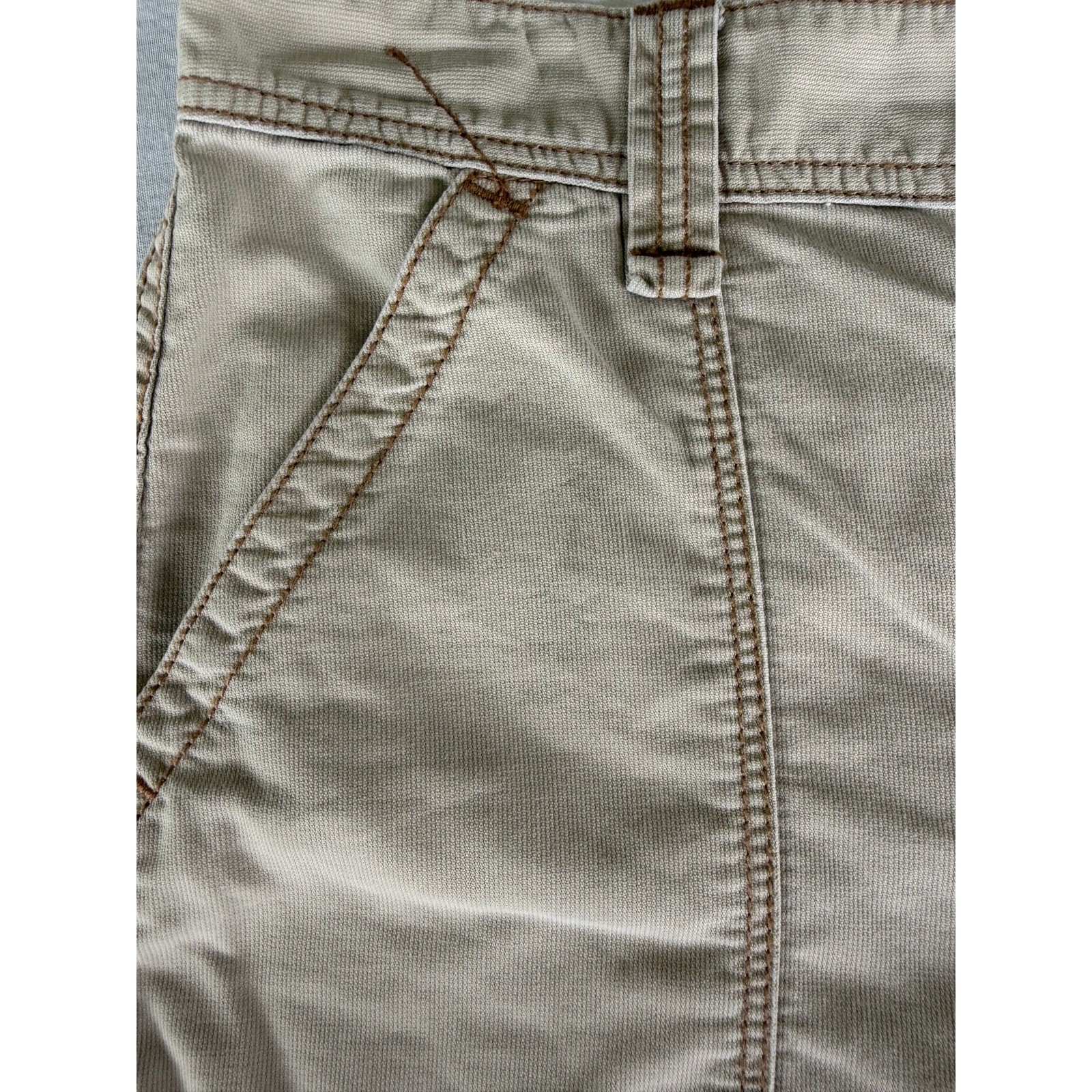 Preppy Coastal Polo Jeans Company Ralph Lauren 100%Cotton Khaki Utility Shorts 4