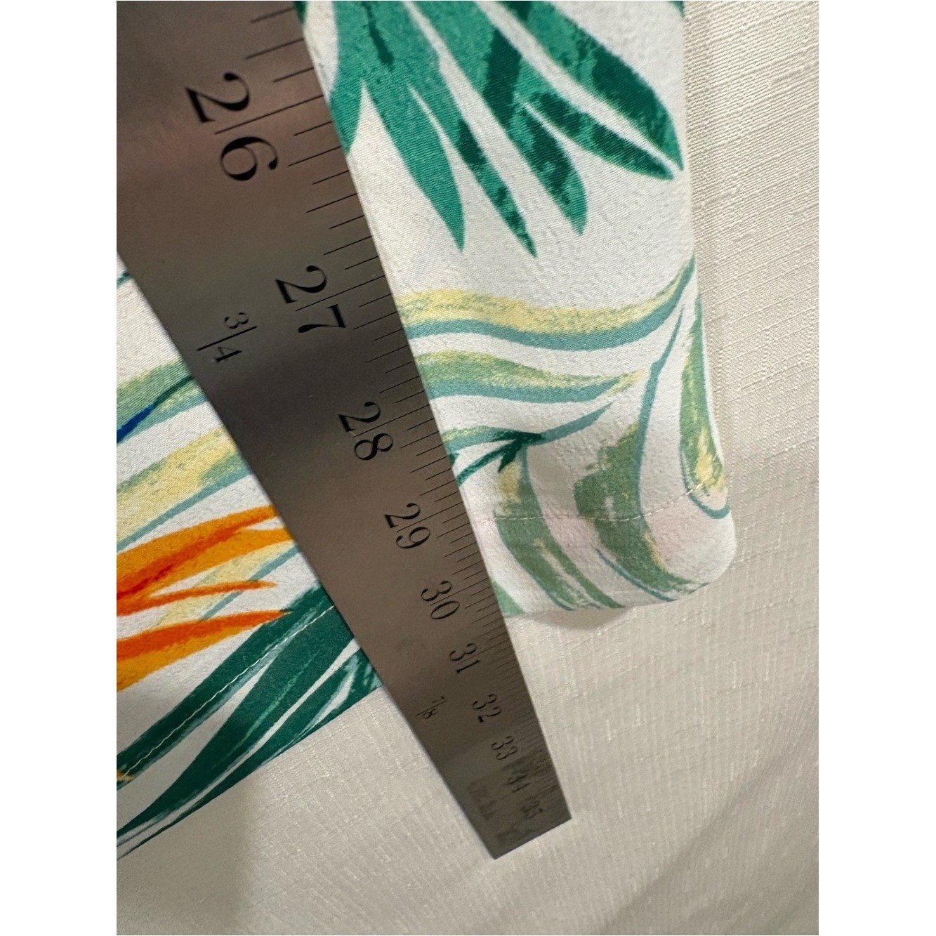 New NWT Davi & Dani M Tropical Wide Leg Crop Capri Pants Resortwear Lined