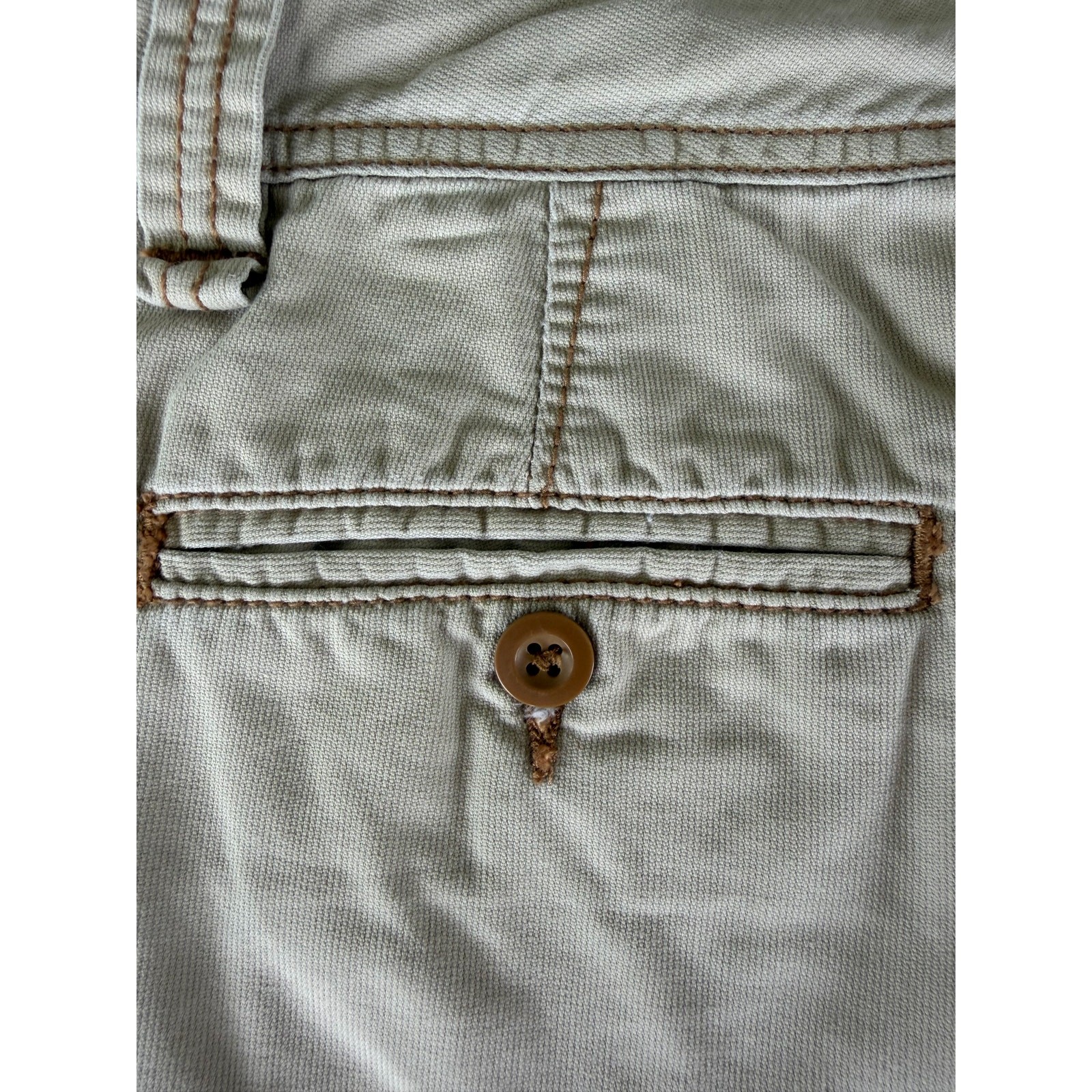 Preppy Coastal Polo Jeans Company Ralph Lauren 100%Cotton Khaki Utility Shorts 4