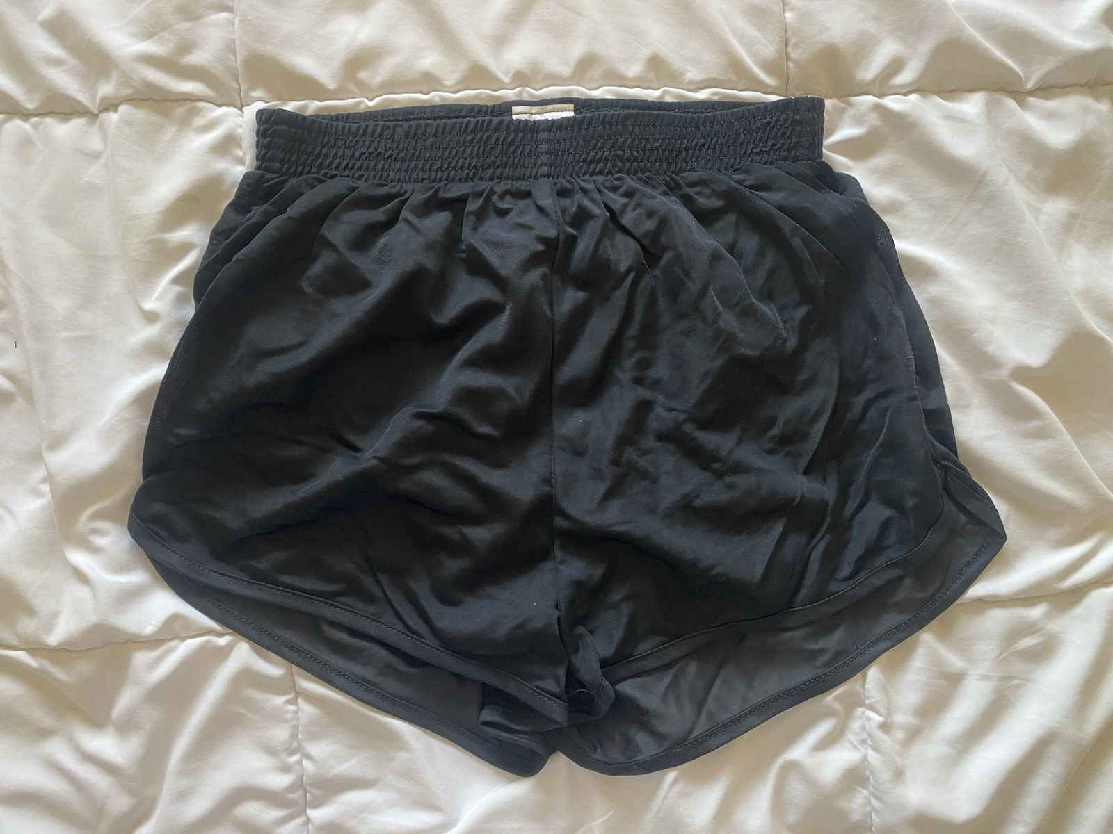 MX3 PT Shorts 137 Size M Black (Made In USA) Elastic Waist Drawstring Pockets