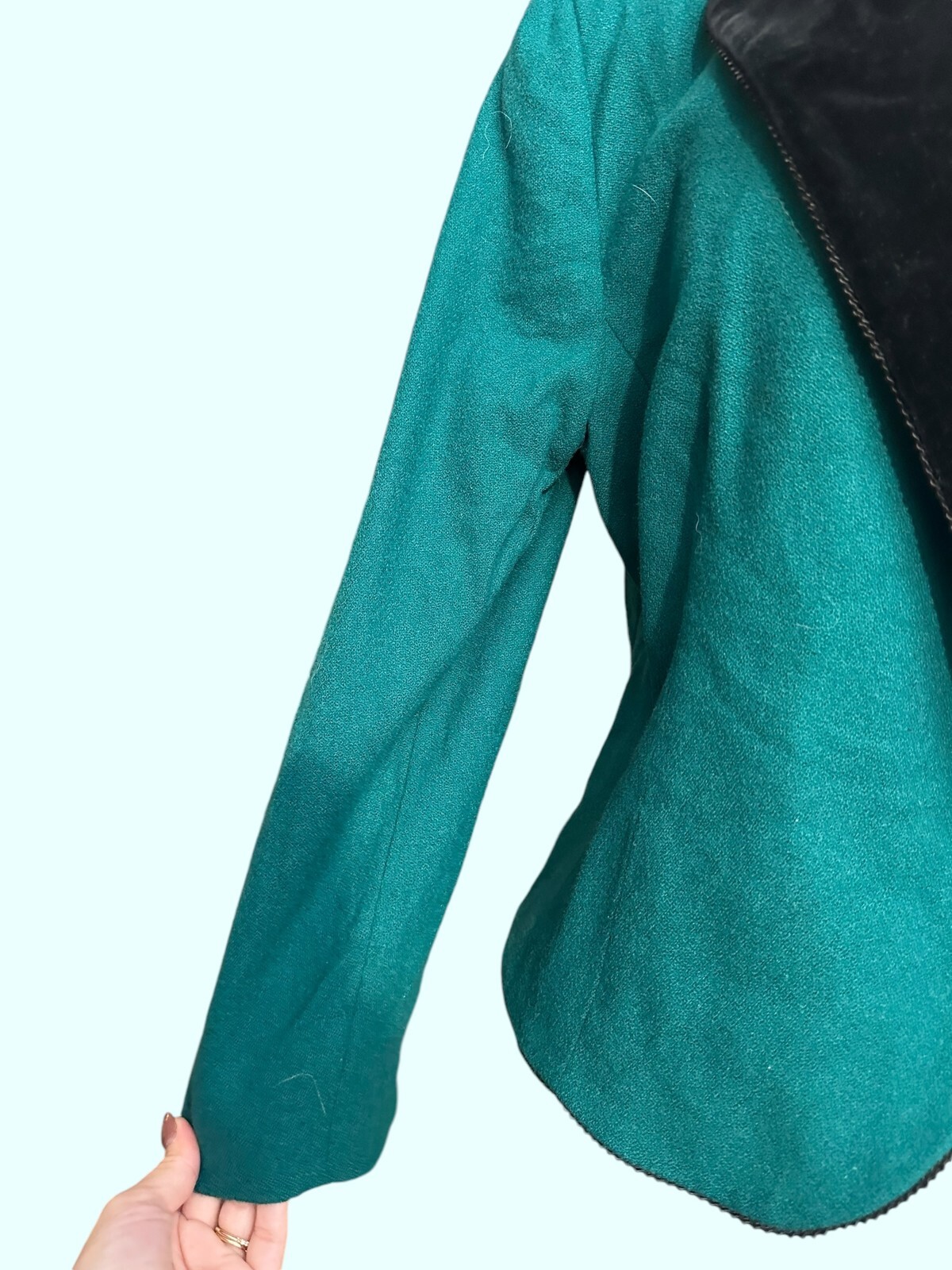 Vintage 100% Virgin Wool Made in Portland Academia Blazer Size Womens Petite L