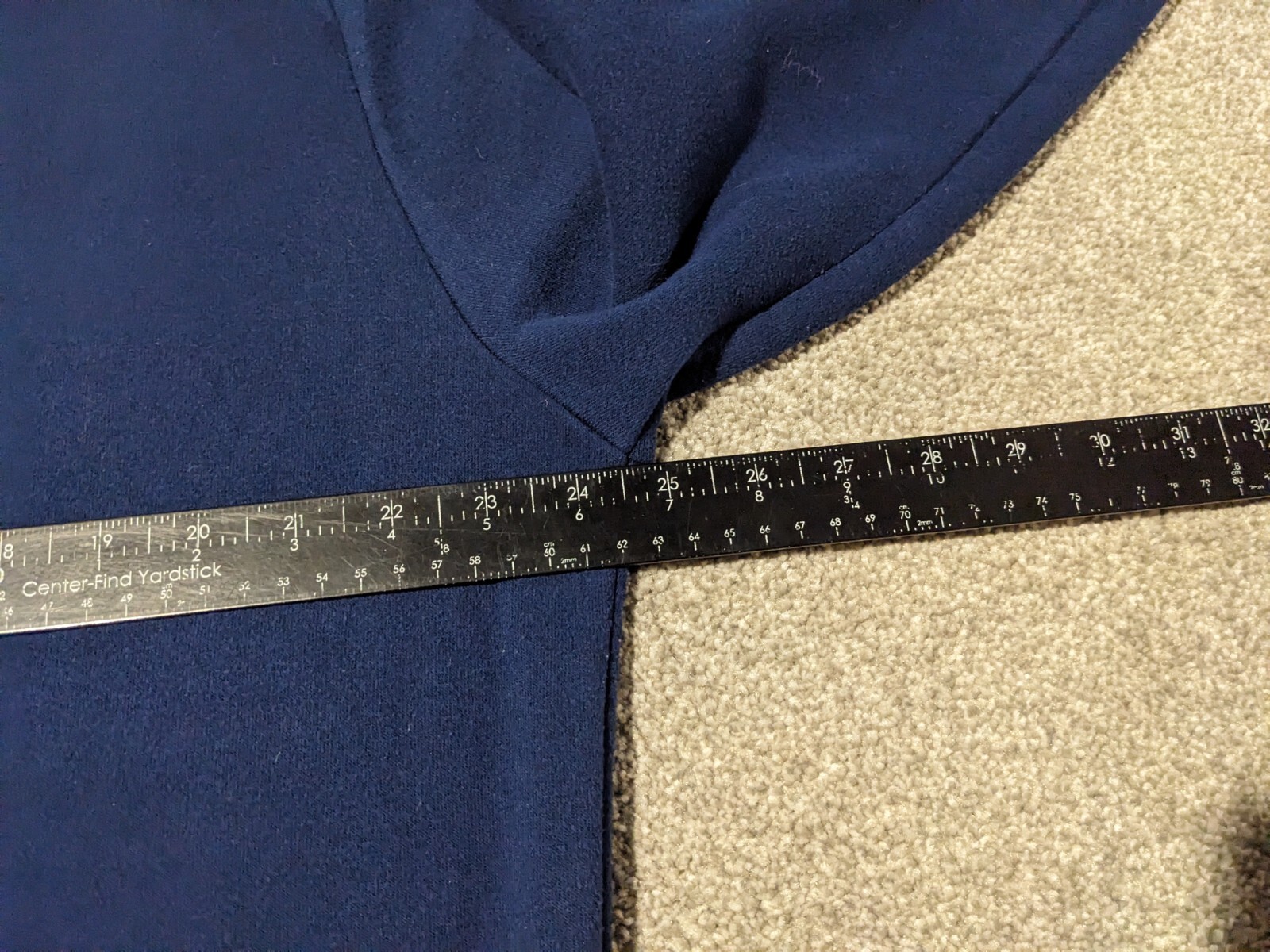 Troop Sweater Mens XL Sweatshirt Fleece Lined Crewneck Logo Spellout Navy Blue