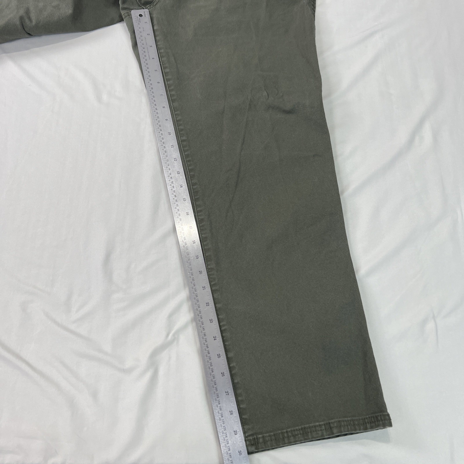 Legendary Outfitters Canvas Pant Mens 40×30 Tag 40×32 Green Outdoor Workwear