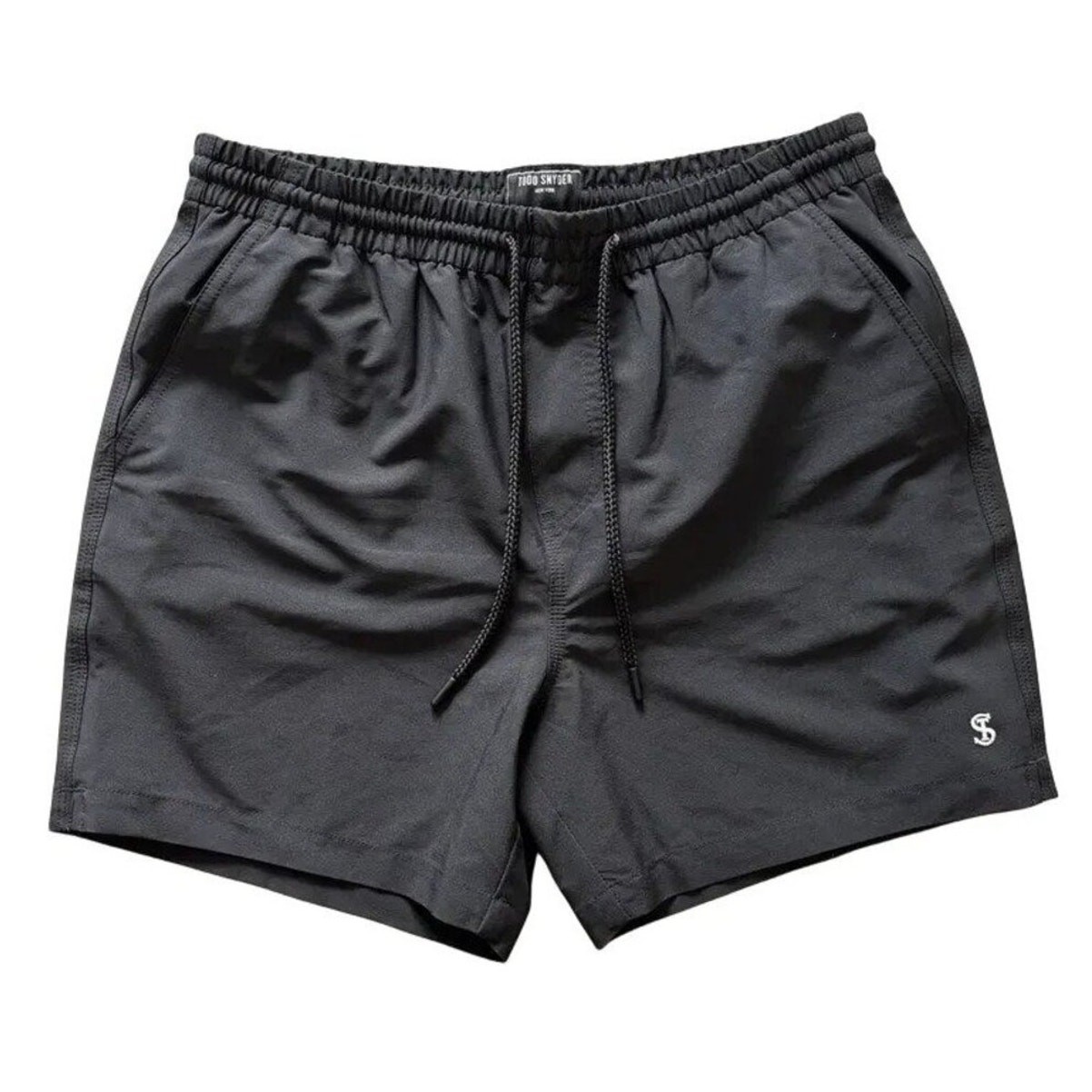 NEW TODD SNYDER Solid Weekend 5″ Swim Shorts in Pitch Black MEN’S SMALL