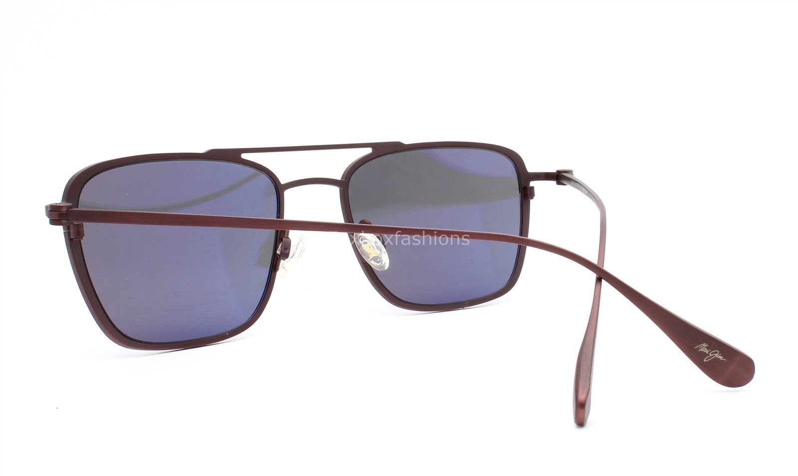 Maui Jim EBB Flow MJ 542-07M Sunglasses Matte Burgundy Red Titanium Polarized