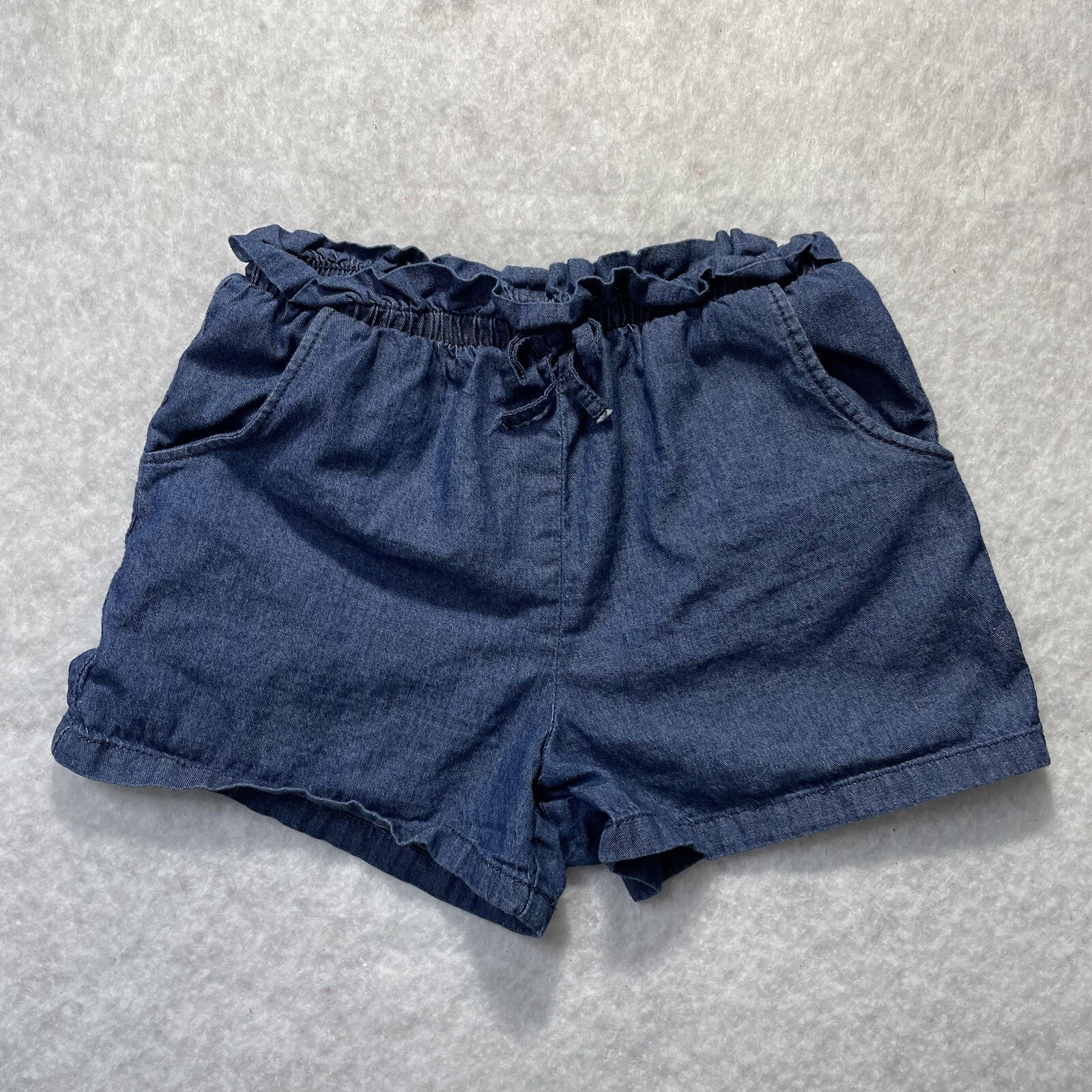 Garanimals Girl’s Drawstring No Cuff Jean Shorts Elastic Waist Sz 4T