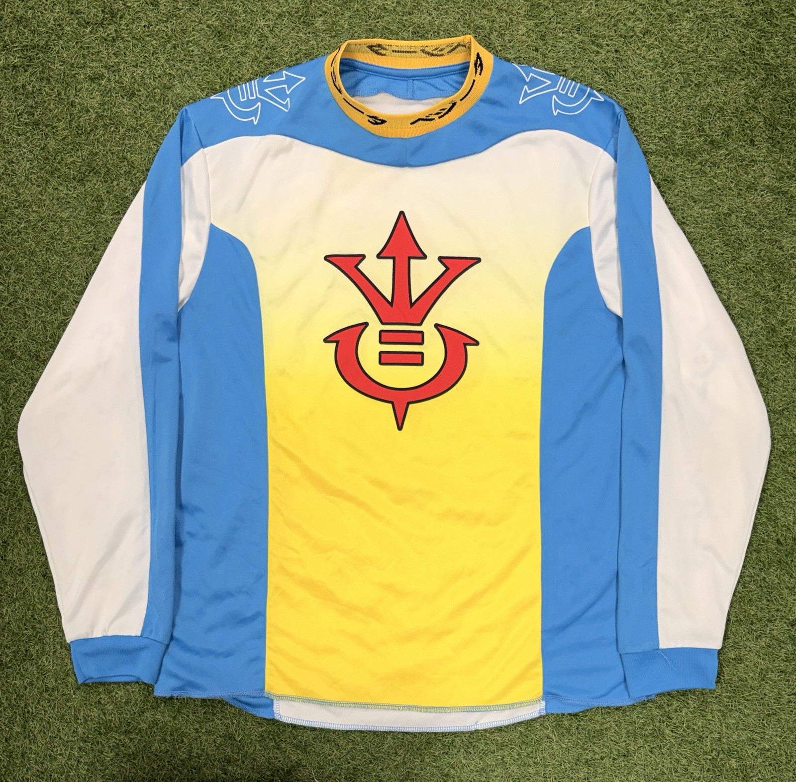 Dragon Ball Z Vegeta Katakana Motocross Jersey – BoxLunch Exclusive Sz XL