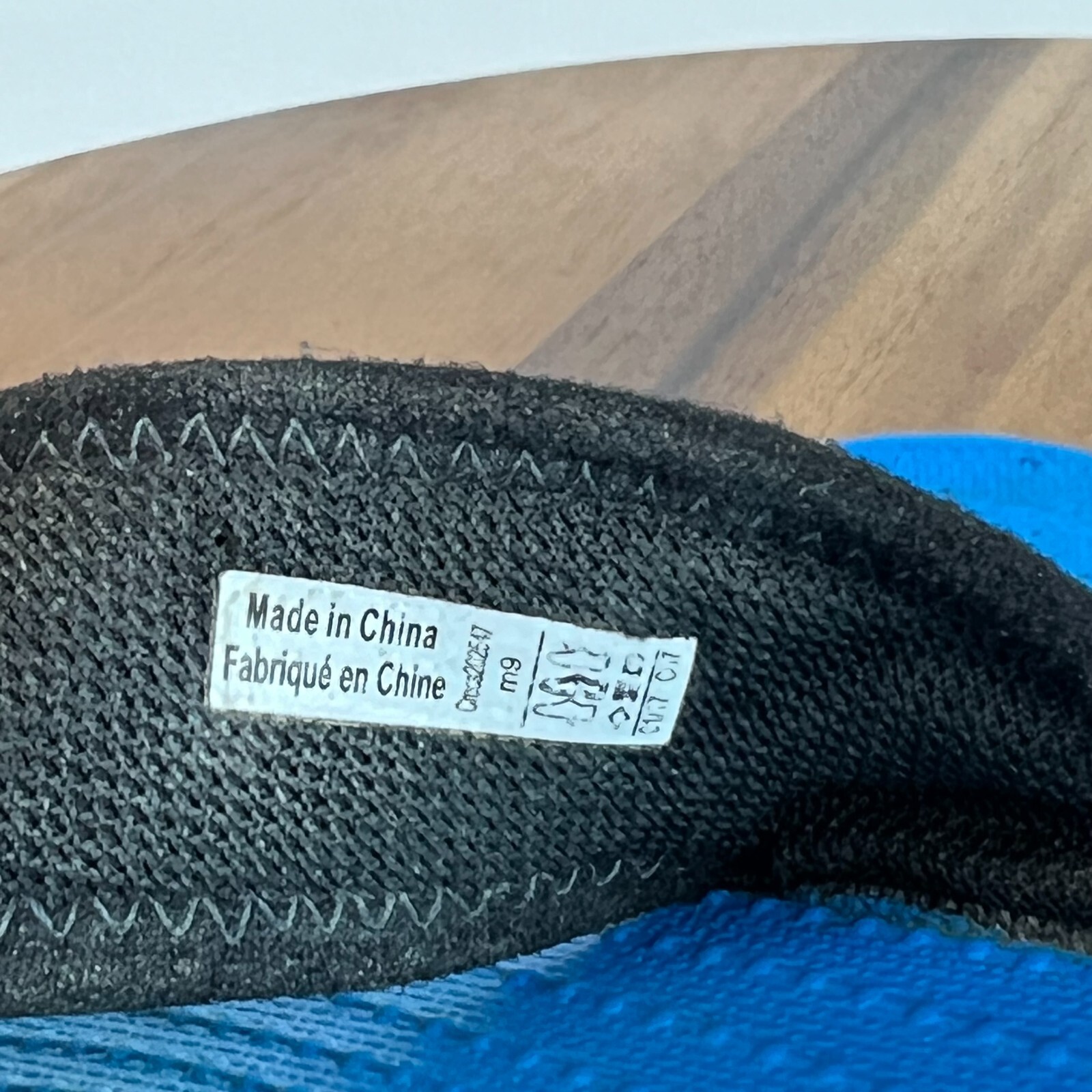 Mens Crocs Swiftwater Blue Black Leather Comfort Sandals Flip Flops Size 9 M GUC