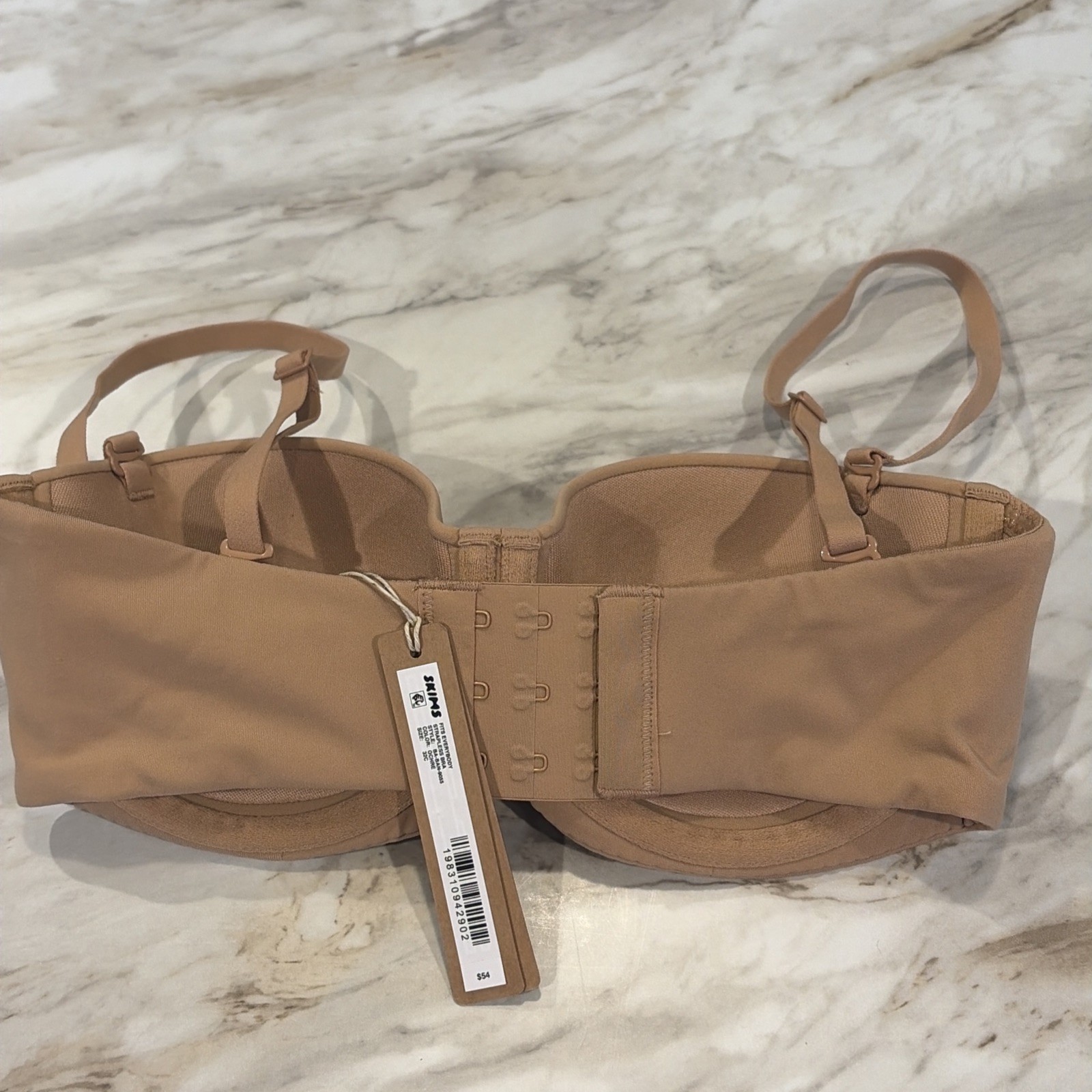 Skims Fits Everybody Strapless Bra Size 32C Ochre