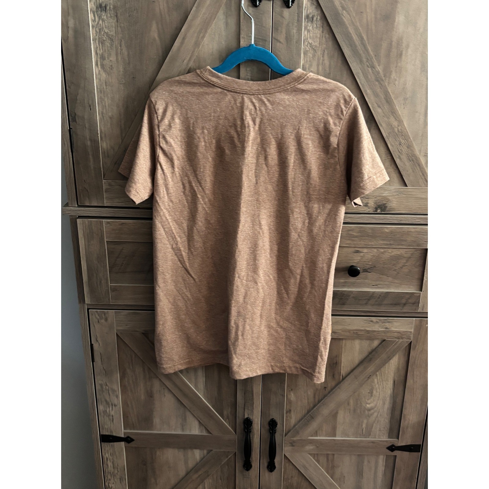 Disney Lion King Simba Pumbaa Timon Graphic Tee Heather Tan Kids Medium 7/8