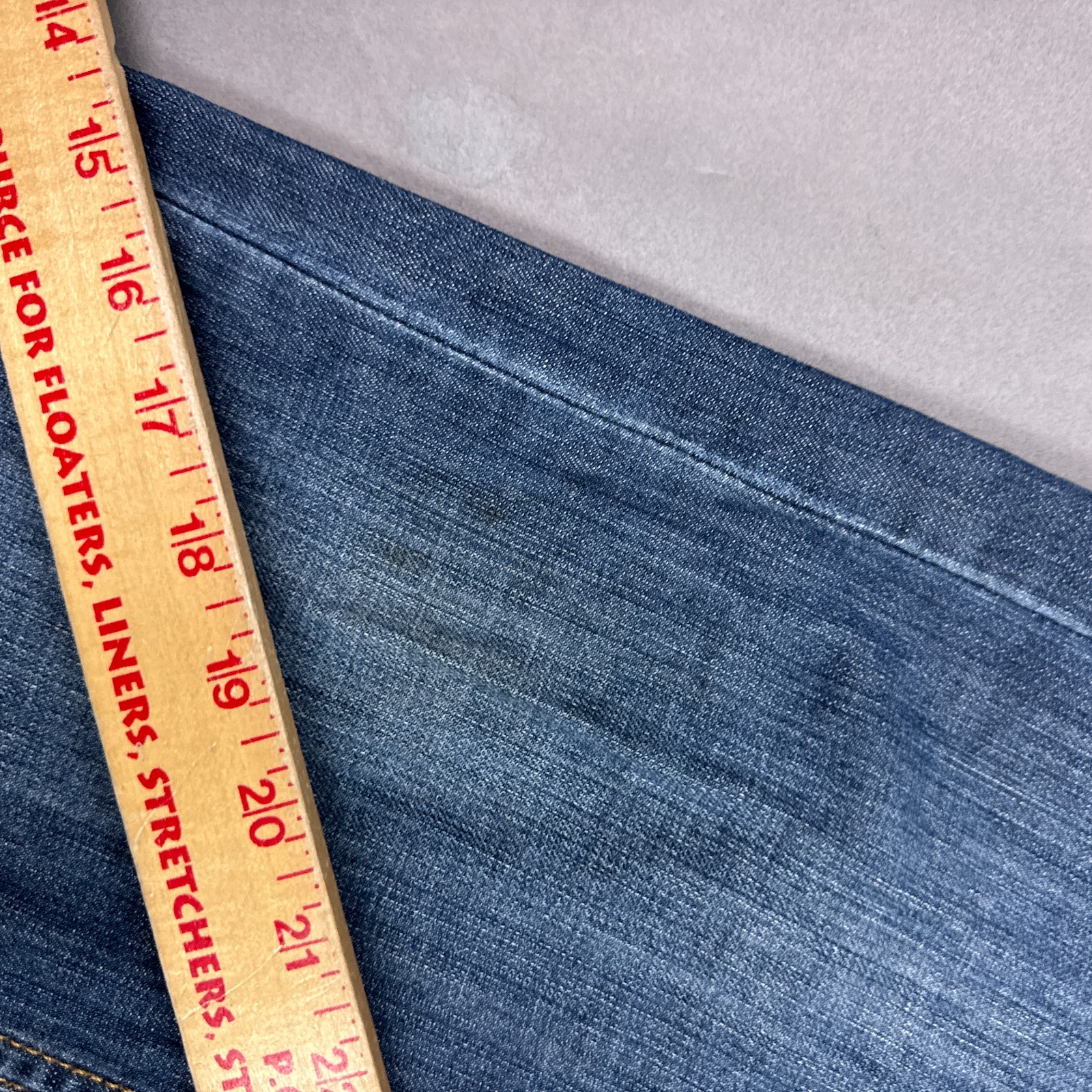 Levis Jeans Mens 30×27 Blue 527 Bootcut Denim Pants Western Faded (Tag30x30)