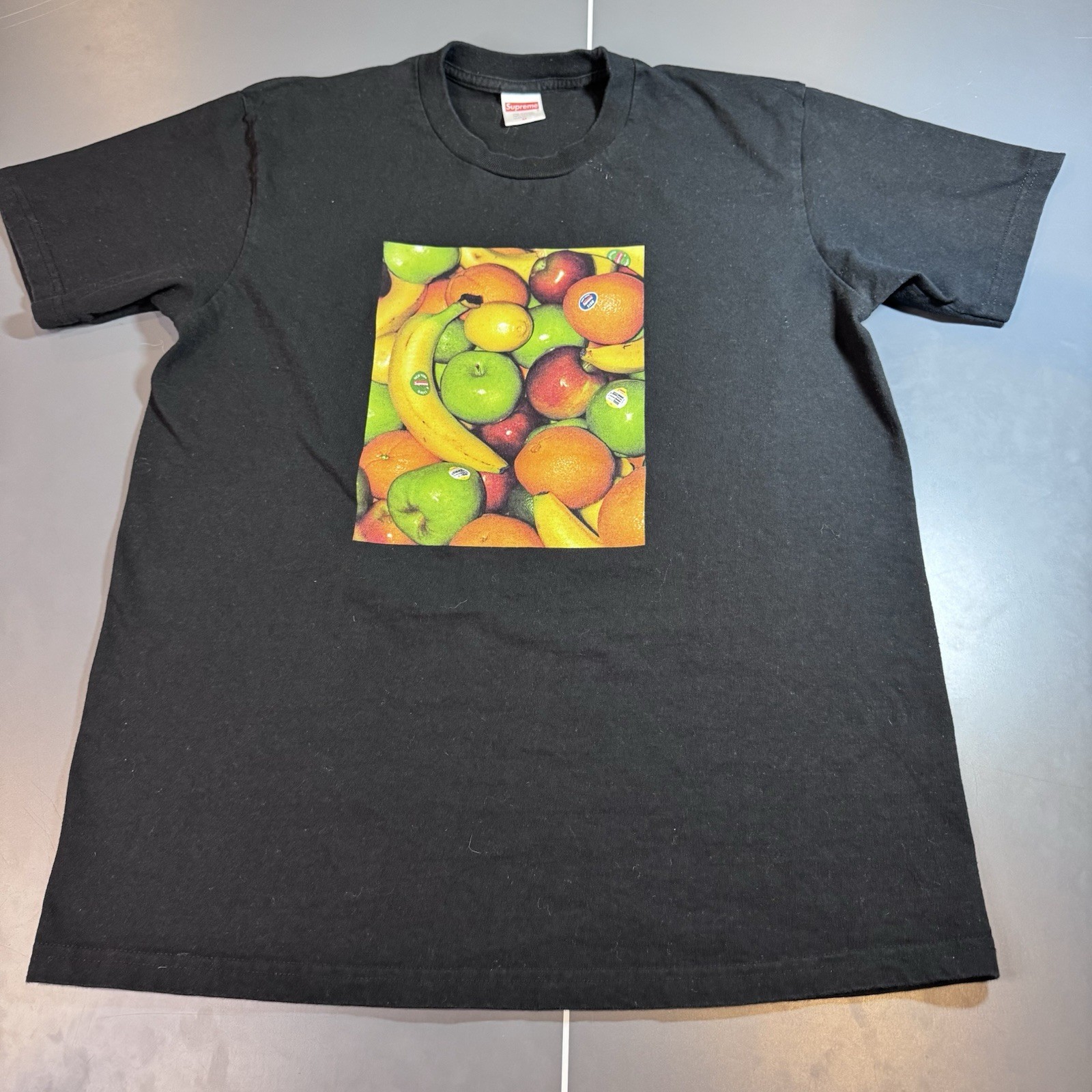 Supreme Fruit Tee T Shirt medium Black FW19 graphic