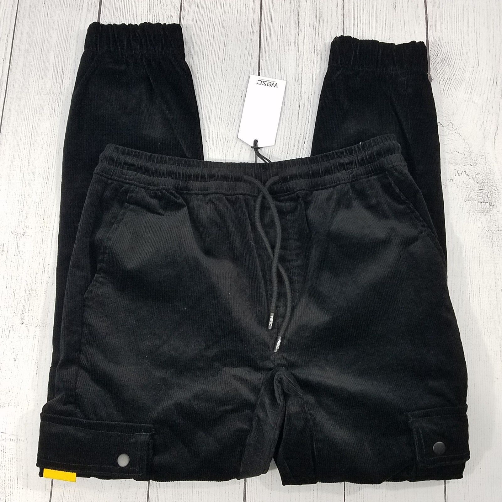 WESC Slim Utility Corduroy Cargo Jogger Pants Mens Medium Womens Large Unisex