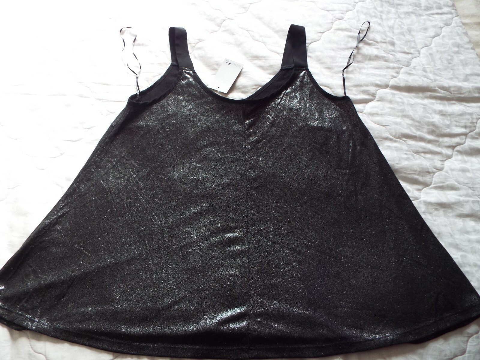 BNWT LabelBe label be Blouse Top in glittery black SIZE UK 12 Euro 40 new