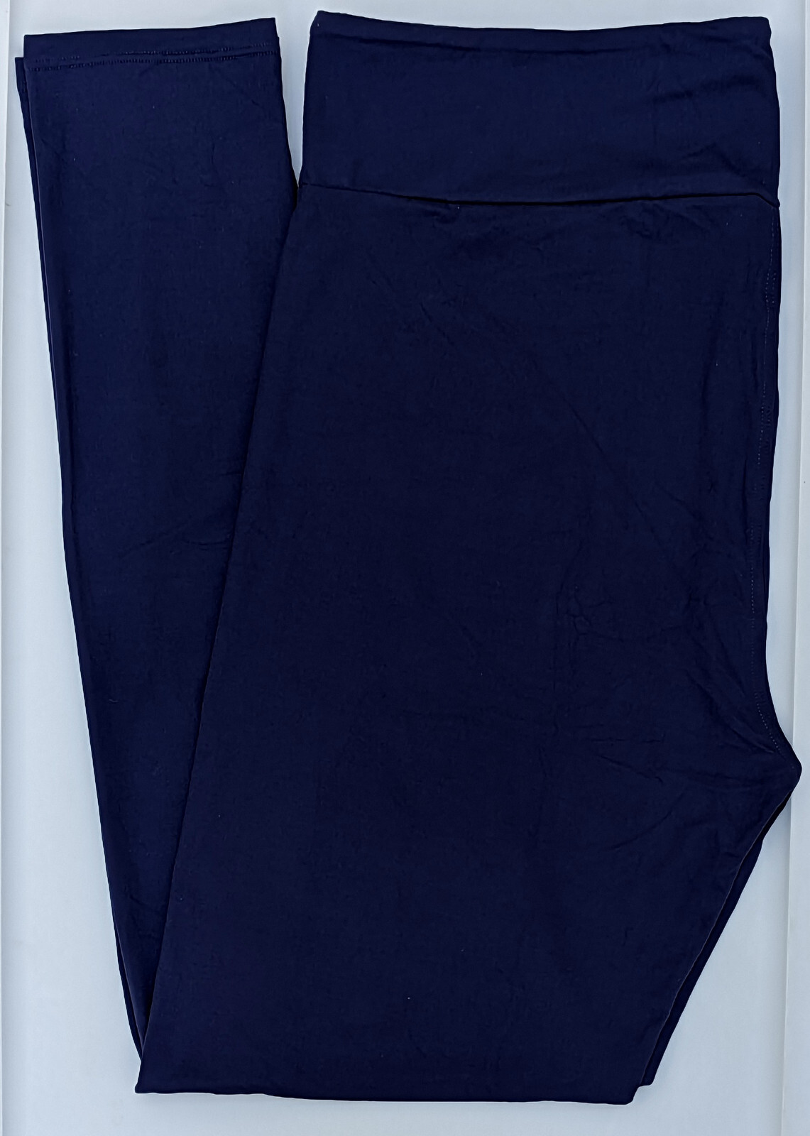 TC LuLaRoe Tall & Curvy Solid Dark Navy Blue Leggings NWT