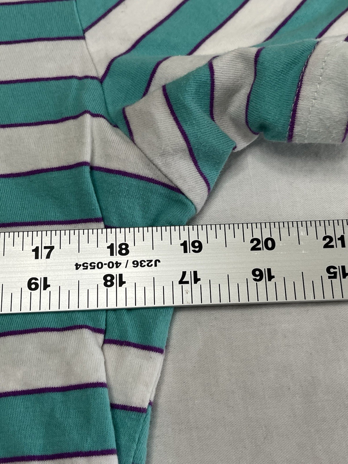 Nickelodeon Splat Logo Ringer T Shirt Unisex Medium Stripes w/ Embroidery