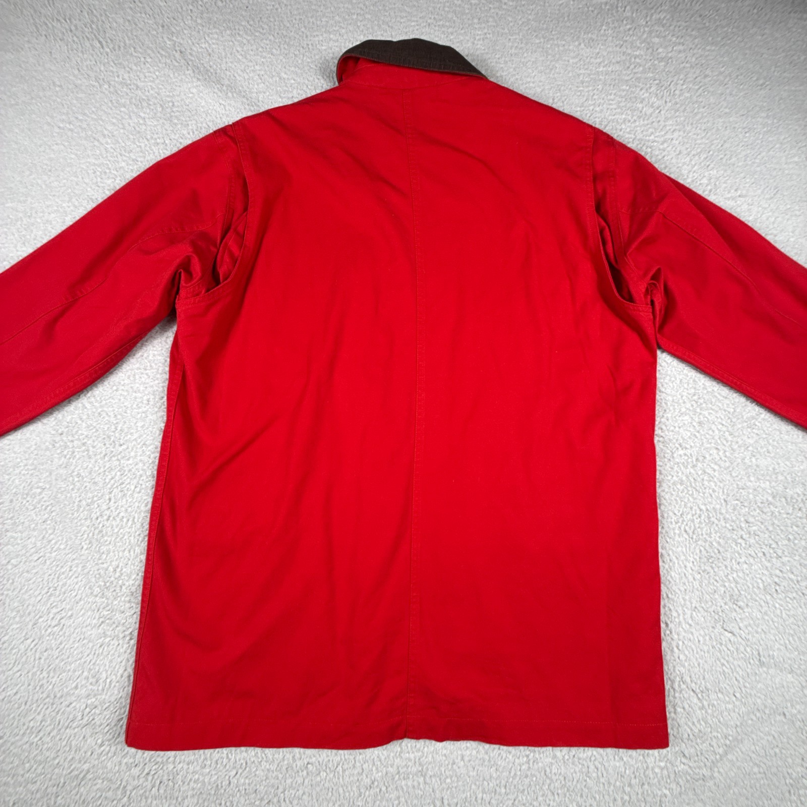 Orives Jacket Mens Large Field Work Chore Utility Flannel Lined Corduroy Collar