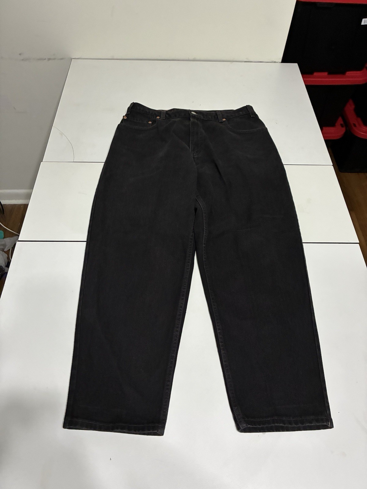 Vintage Levi’s 560 Jeans 36×30 Black Baggy Loose Tapered Skater Grunge Cyber Y2K