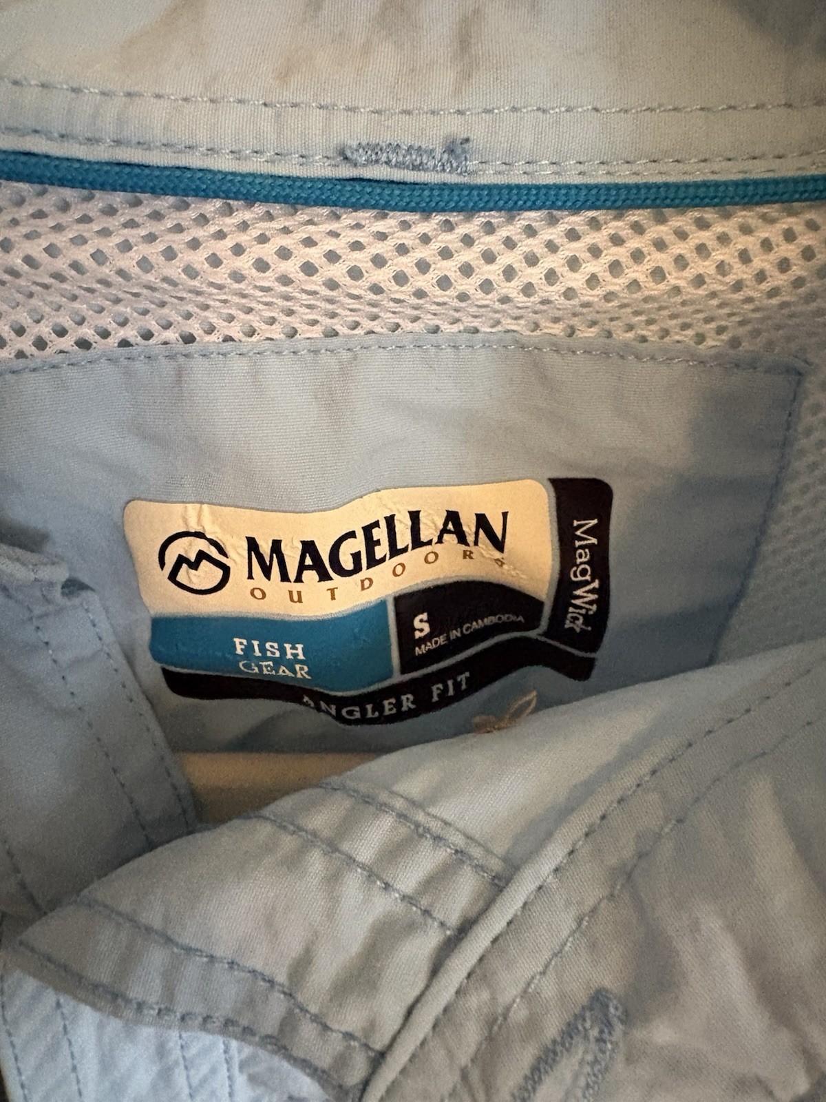 Magellan Fishing Gear Button Down Short Sleeves Relaxed Fit Men’s S