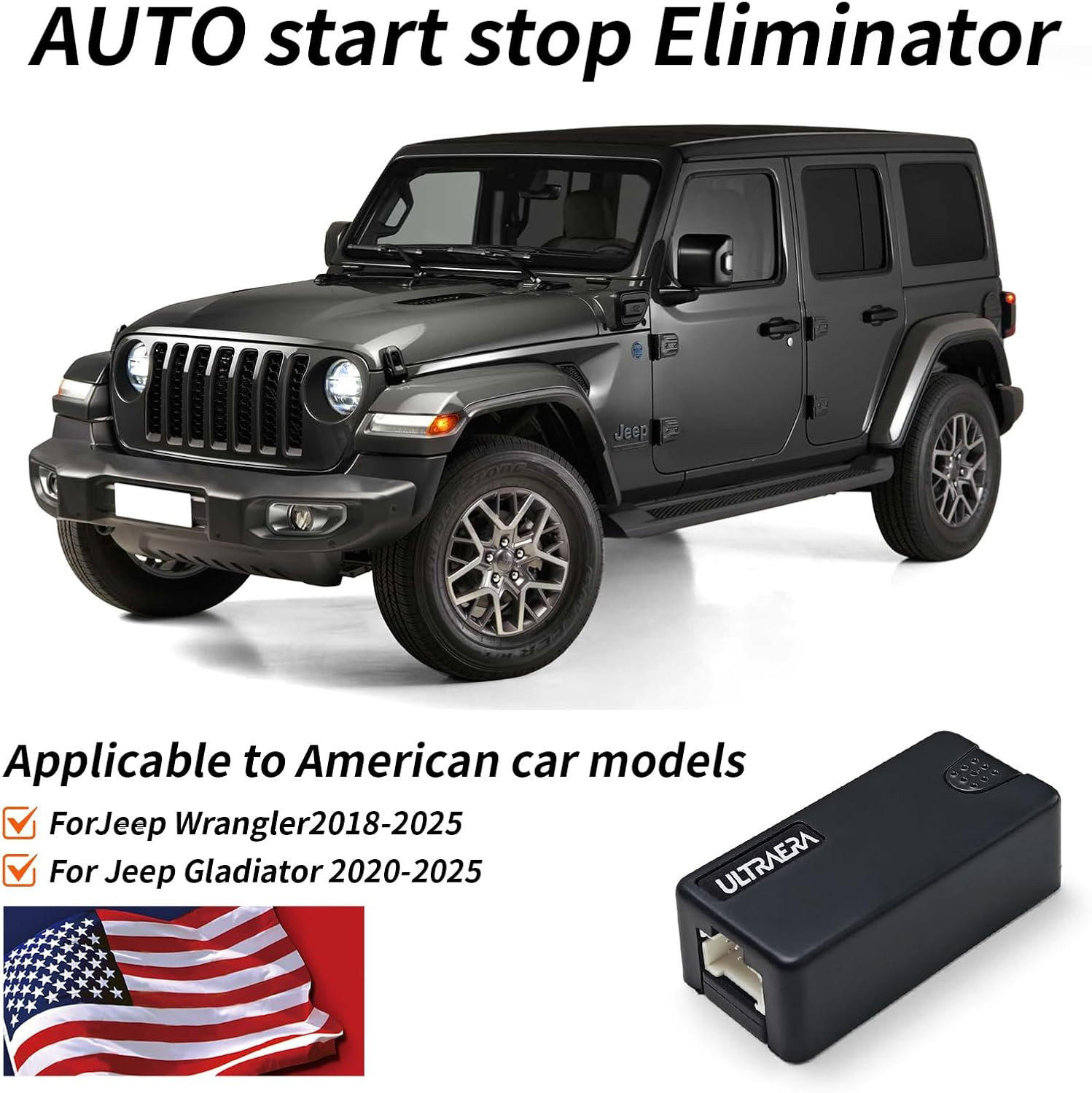 Auto Start Stop Eliminator for Jeep Wrangler JL 2018 2019 2020 2021 2022 2023 20