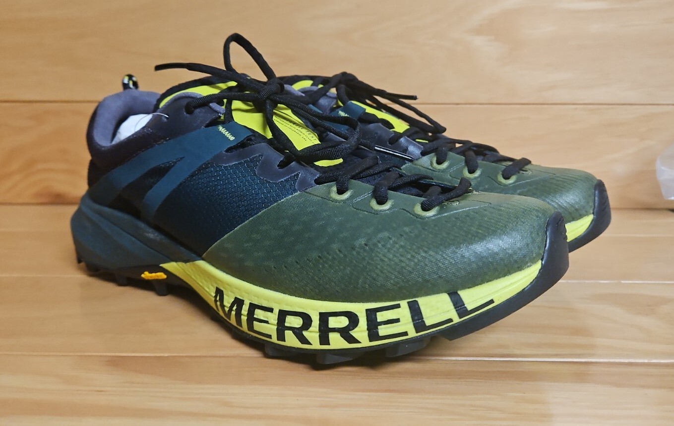 Merrell MTL MQM Womens Hiking TRAIL Running 7.5 Shoe Sneaker Hi Vize Jade Green