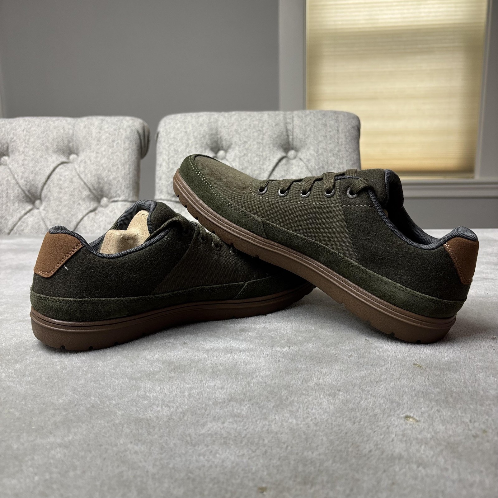Lems Chillum Shoes Mens Size 8 Green Spruce Lace Up Low Top Casual Sneakers