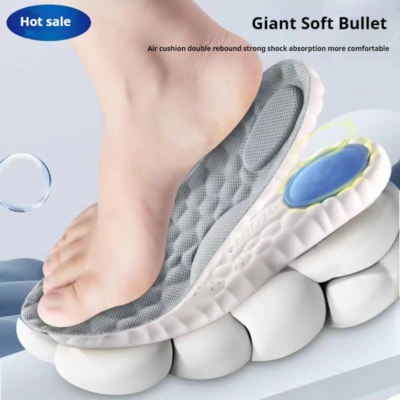 1Pair Super Soft Insoles Men Running Sports Shoes Insole Feet Memory foam Shock