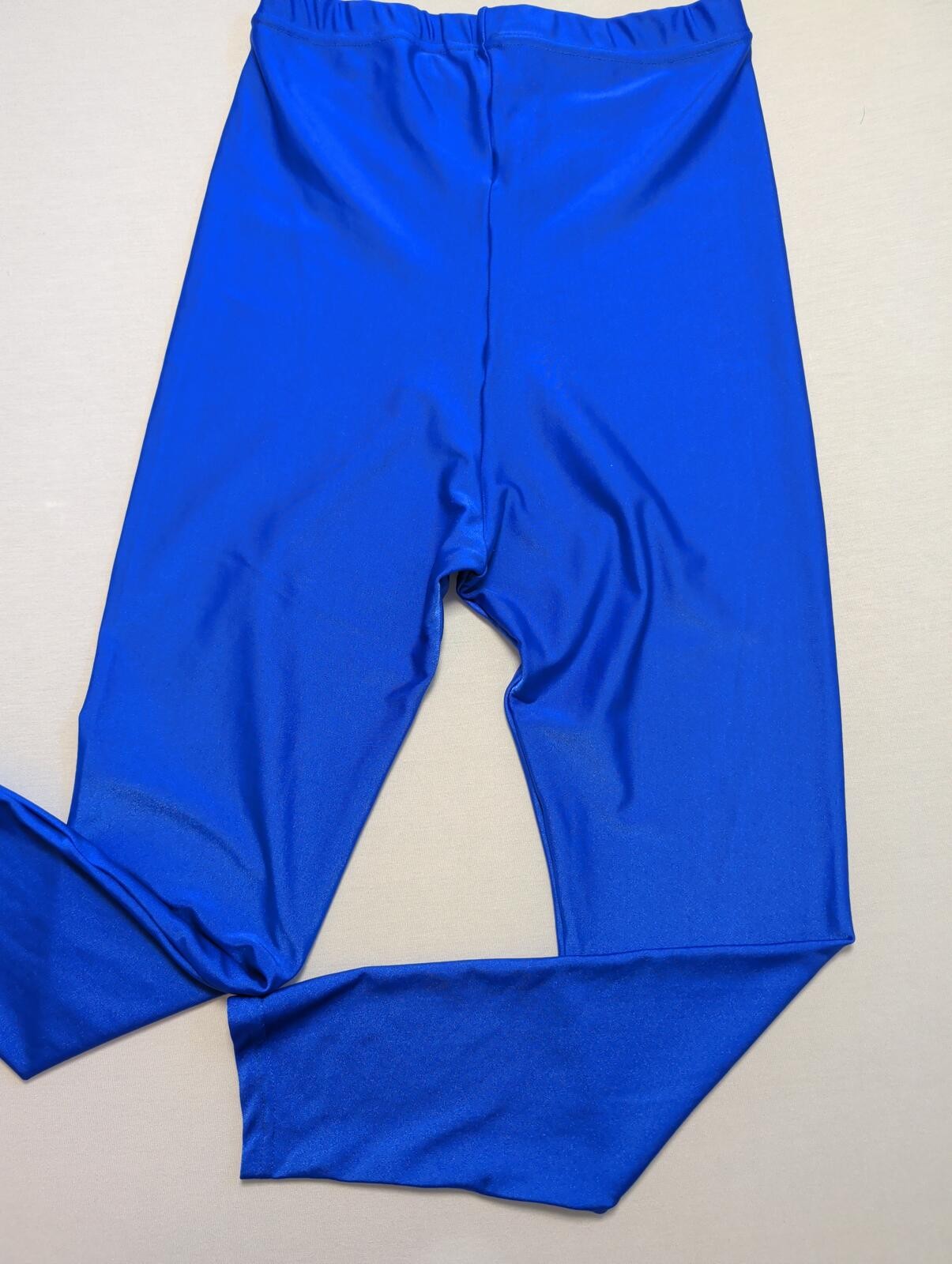 Vintage Blue Bal-Togs Nylon Spandex Leggings Size L