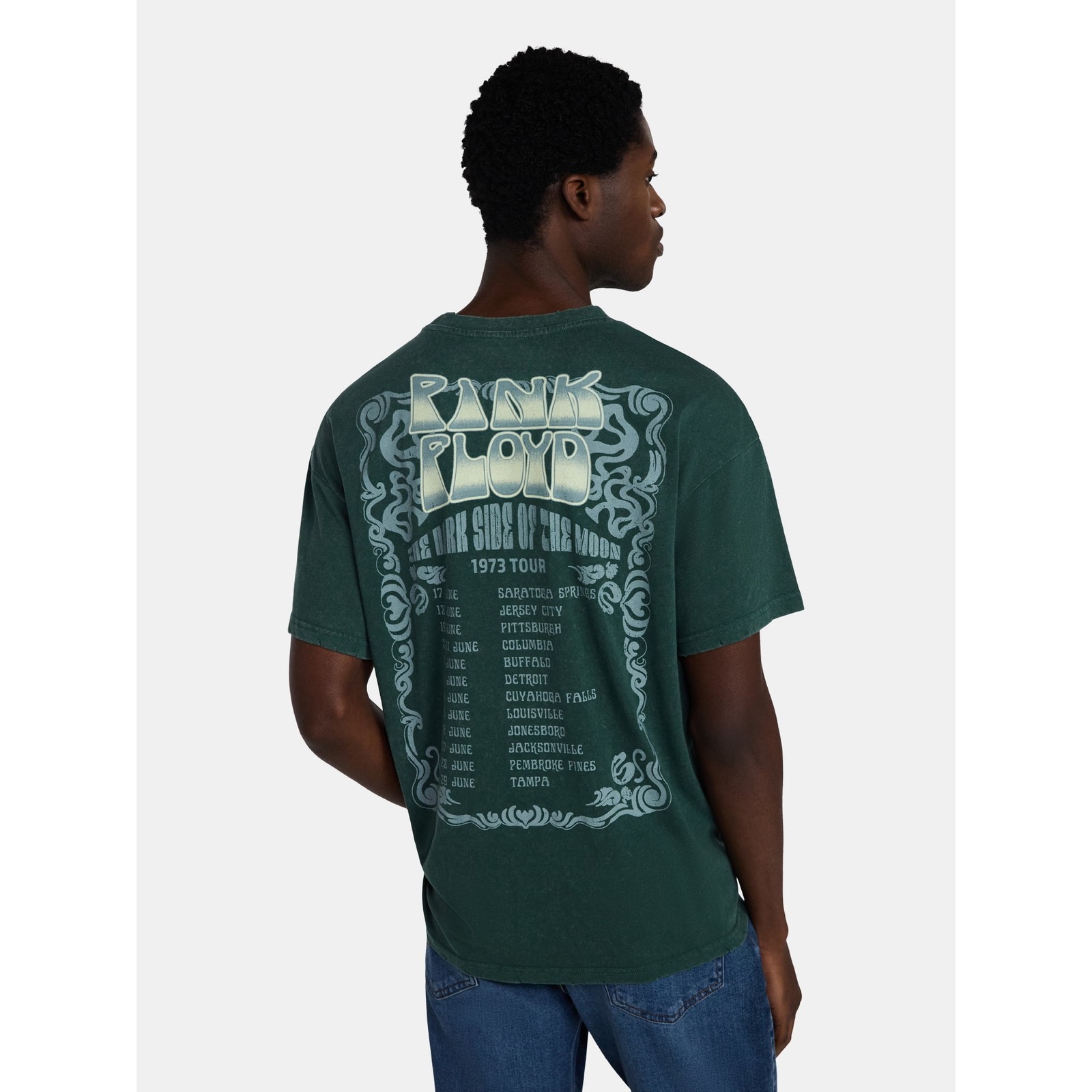 2026 Pink Floyd Men’s Graphic Distressed boxy Mineral Wash Band Tee size XS-3XL