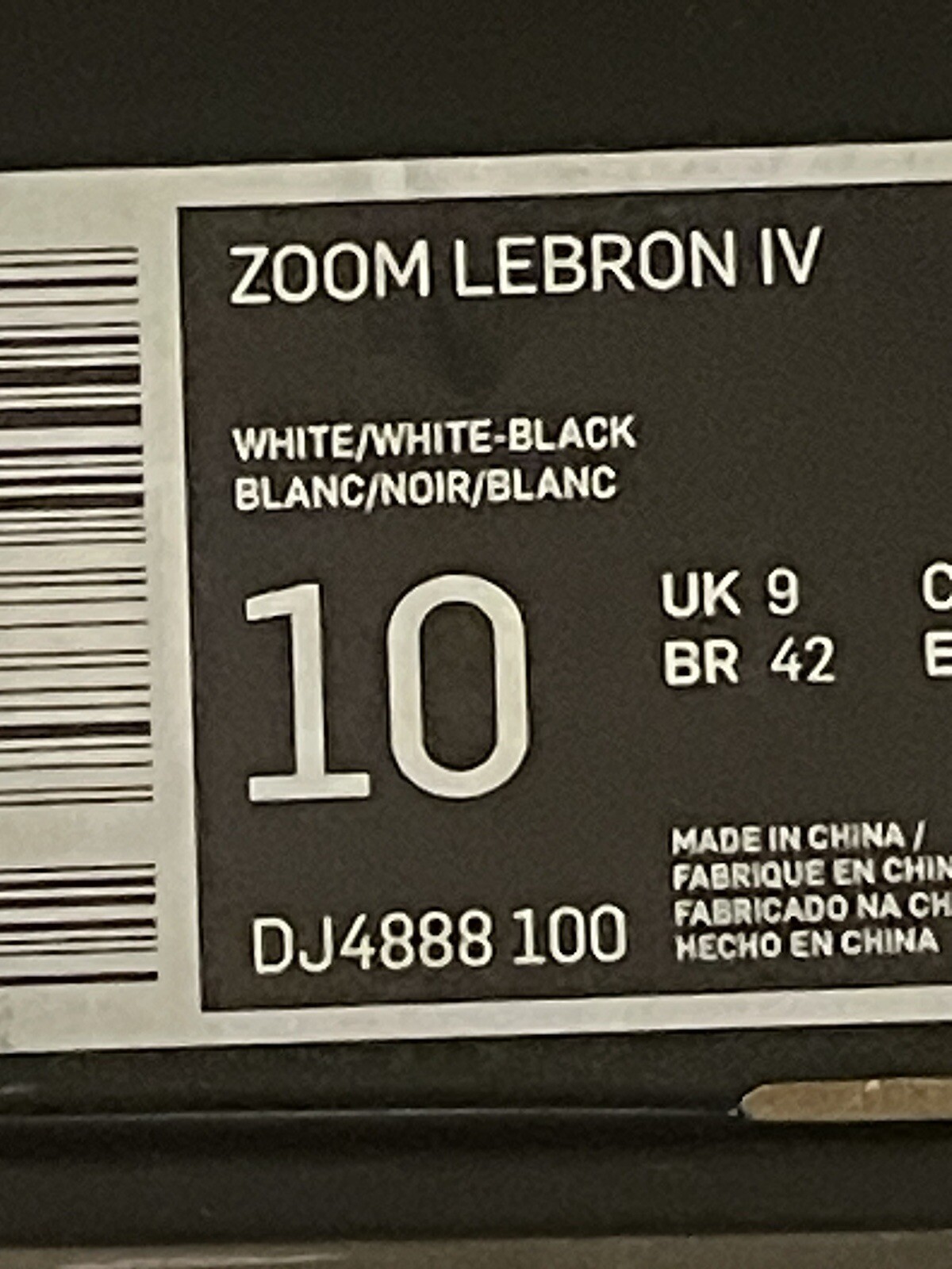 Nike Zoom LeBron 4 “Graffiti” – DJ4888-100 Mens size 10 New in Box Limited Ed