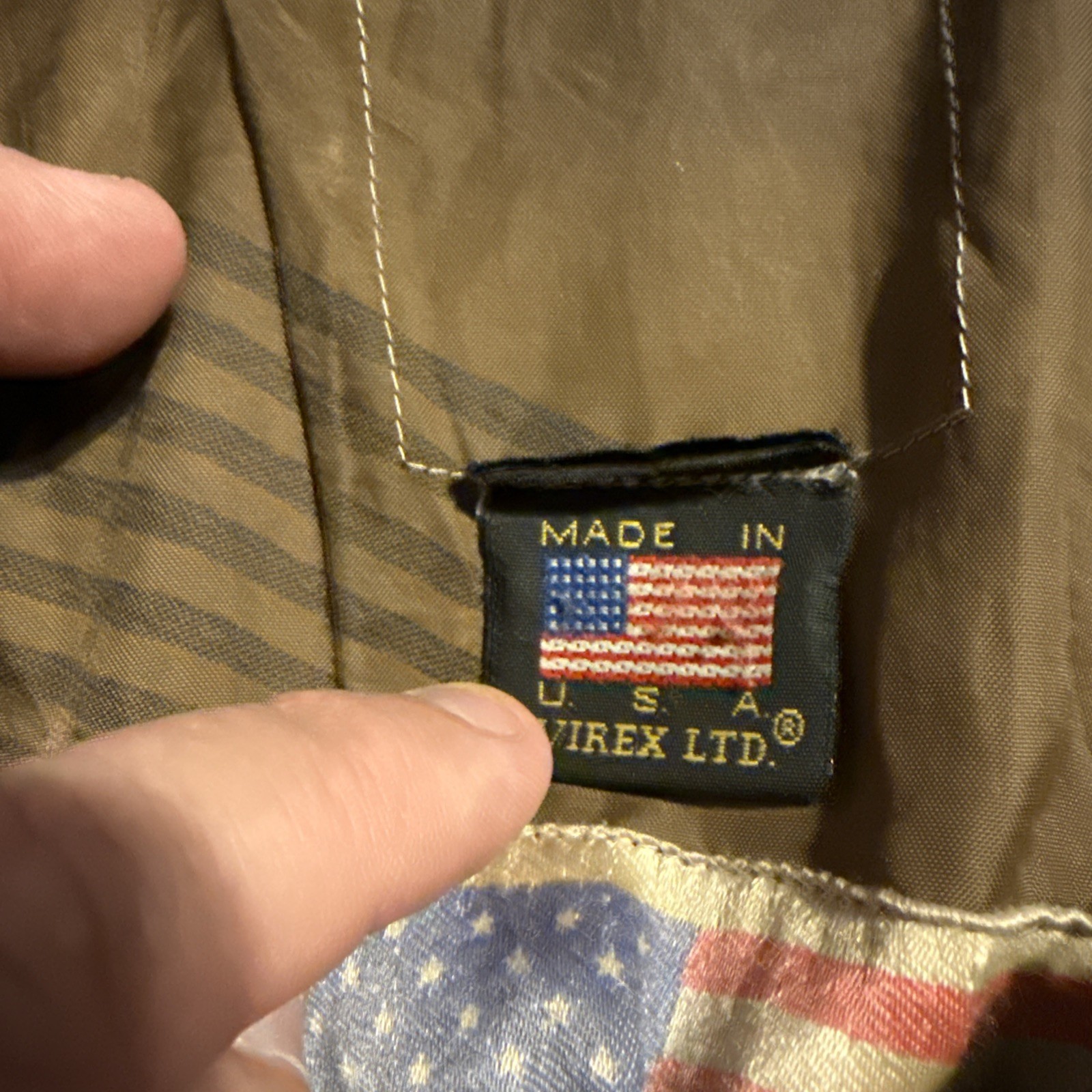 Vtg Avirex Limited Leather Bomber Military Jacket (Read Below) Lg-XL