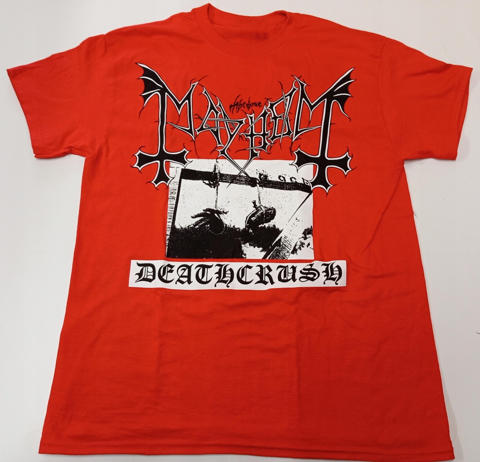 VTG Mayhem Band Deathcrush Cotton Red Gift For Fans S-5XL T Shirt AG650