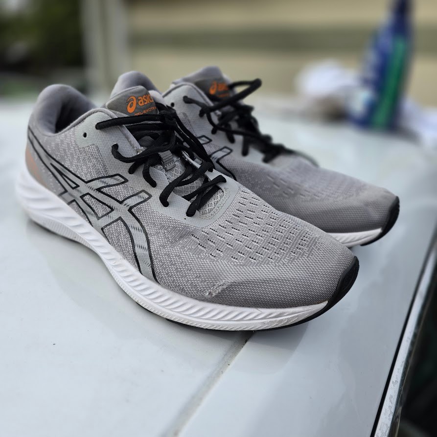 Asics Mens Gel Excite 9 1011B338 Running Shoes Sneakers Gray Orange Size 11