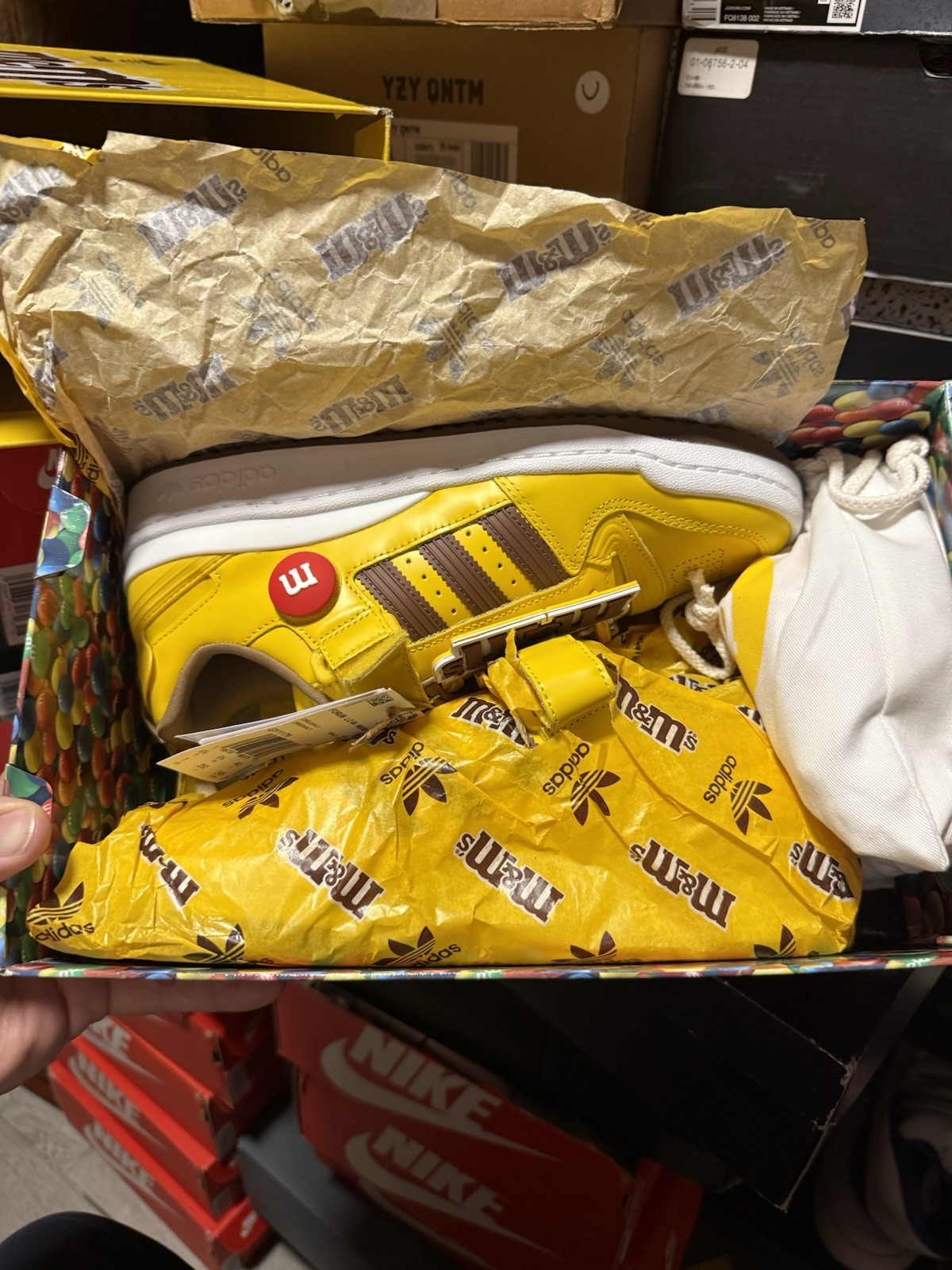 adidas Forum ’84 Low M&M’s Peanut Yellow Leather Men’s Sneakers GY1179