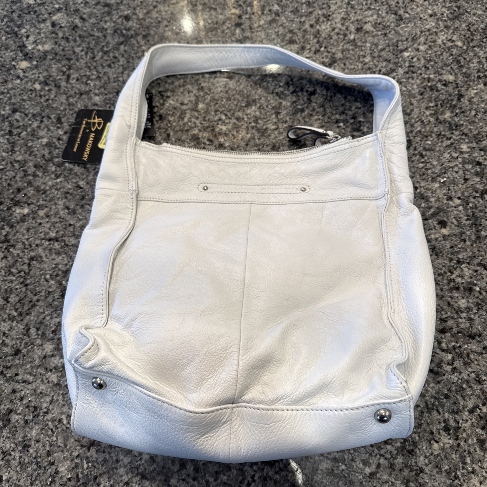 b makowsky leather handbag