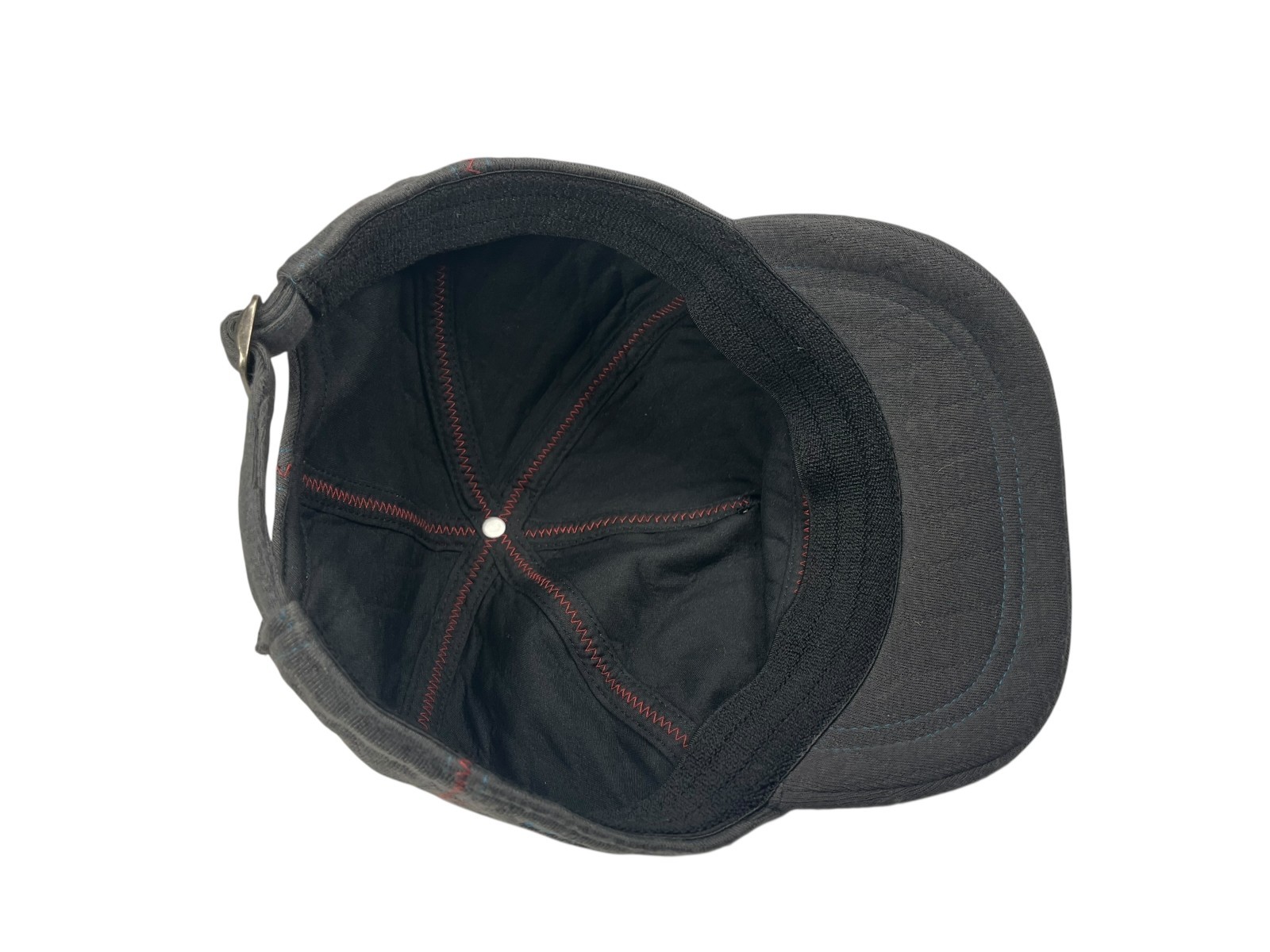 PISTIL Gray/Blue QUILTED x SHORT-BILL HAT Outdoor Hike Baseball Cadet Gym Summer