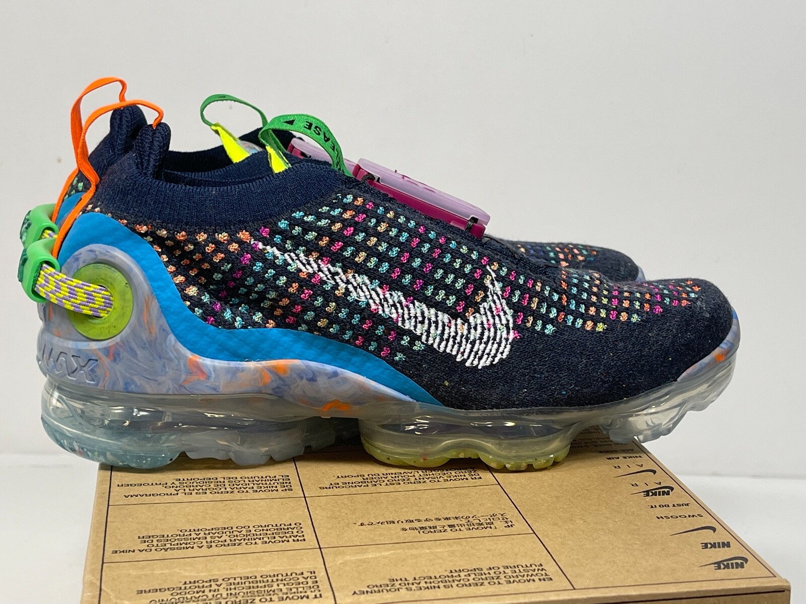 NIKE Wmns Air VaporMax 2020 Flyknit ‘Deep Royal Blue Multi CJ6741 400 W-6 M-4