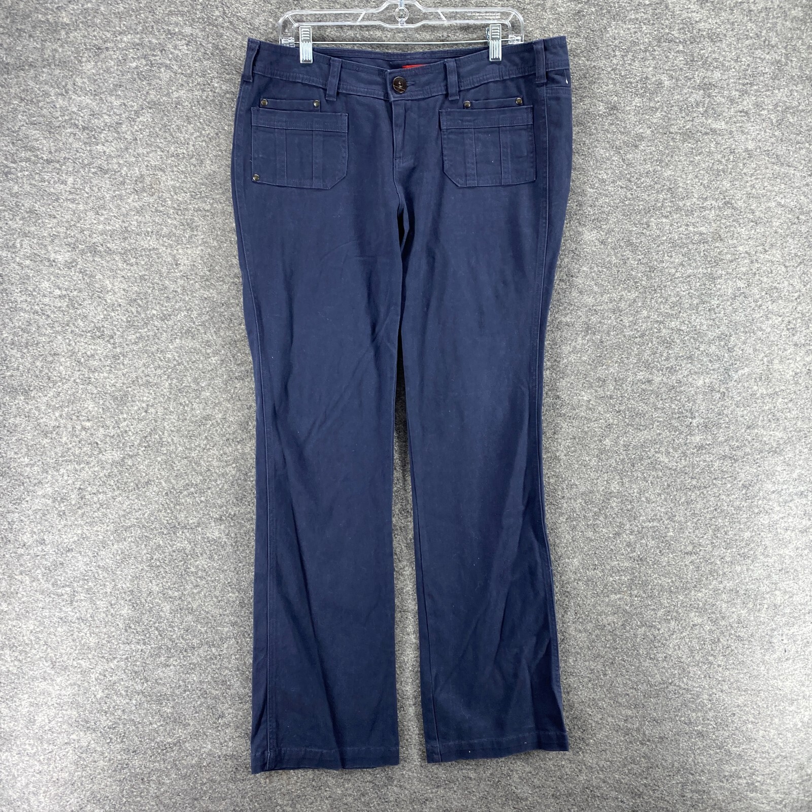 Unionbay Jeans Girls 15 Blue Denim Dark Wash Mid Rise Bootcut Flat Front Pocket