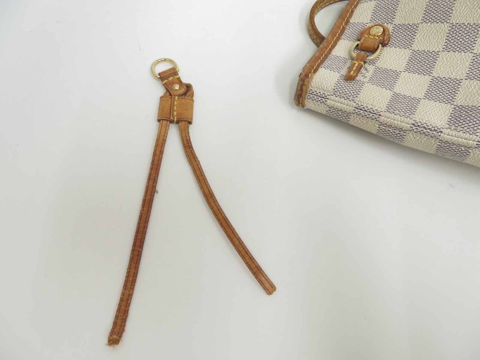 Authentic Louis Vuitton Damier Azur Neverfull PM Tote Bag Handbag F#48189