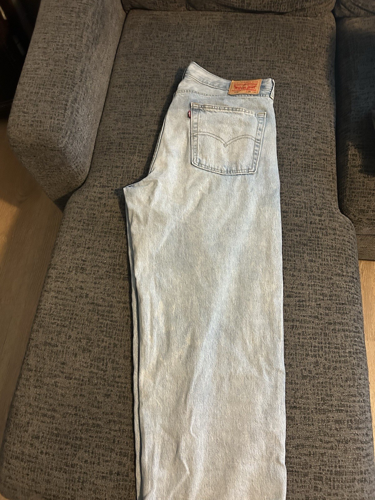 Levi’s 578 Men’s Straight Fit Light Wash Blue Denim Jeans 5-Pocket