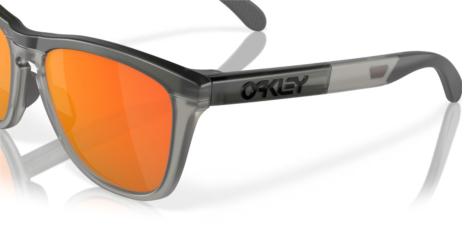 NEW Oakley Frogskins OO9284-0155 Sunglasses Matte Crystal Grey Prizm Ruby Lens