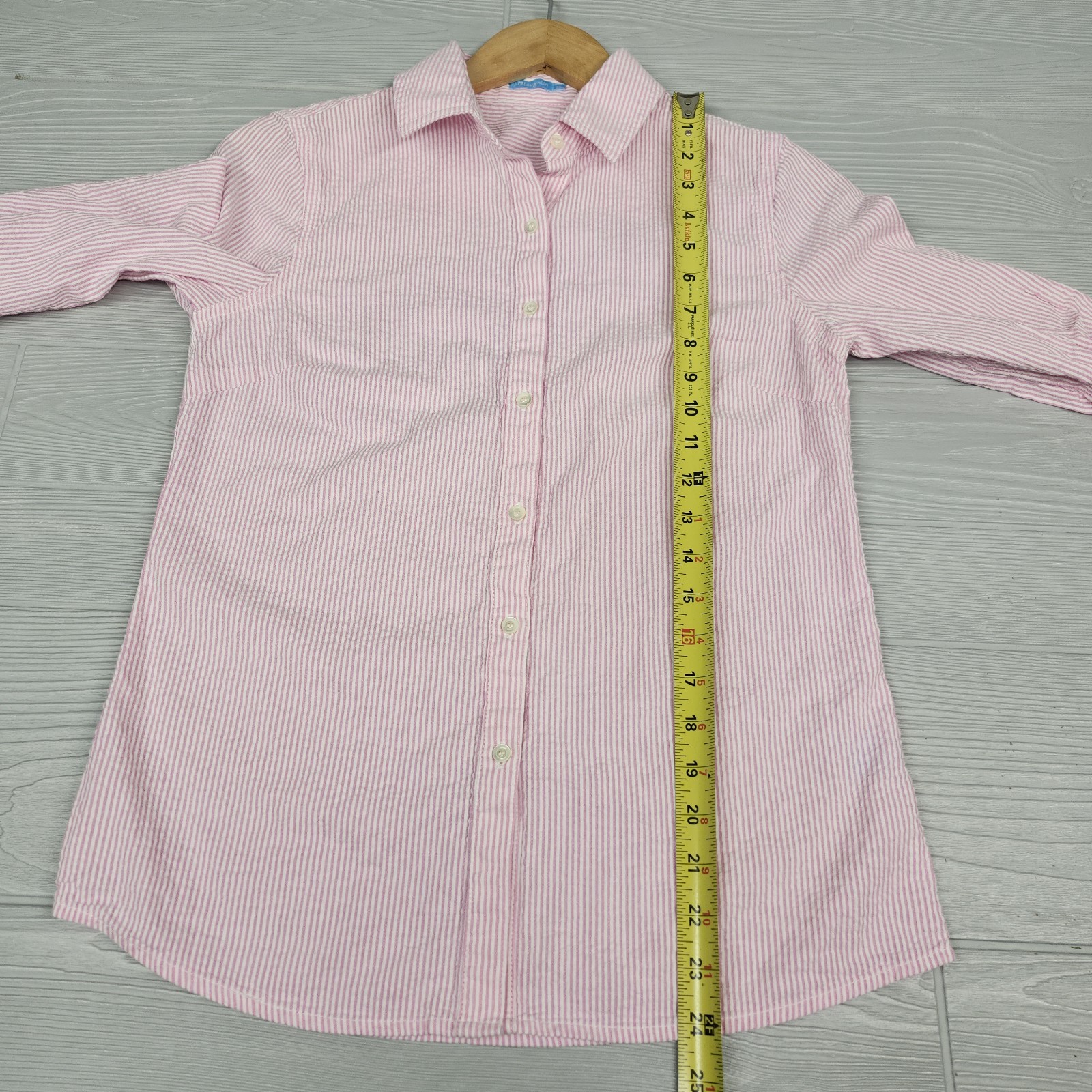 J Mclaughlin Striped Long Sleeve Buttonup Shirt Womens Size XS