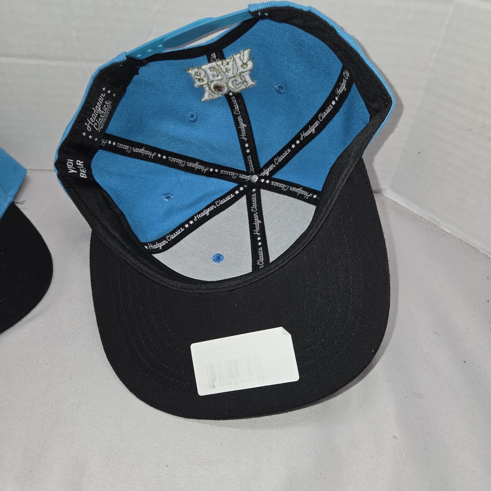 Headgear Classics Hat Yogi Bear Adjustable Snapback Hanna-Barbera Blue Black Cap